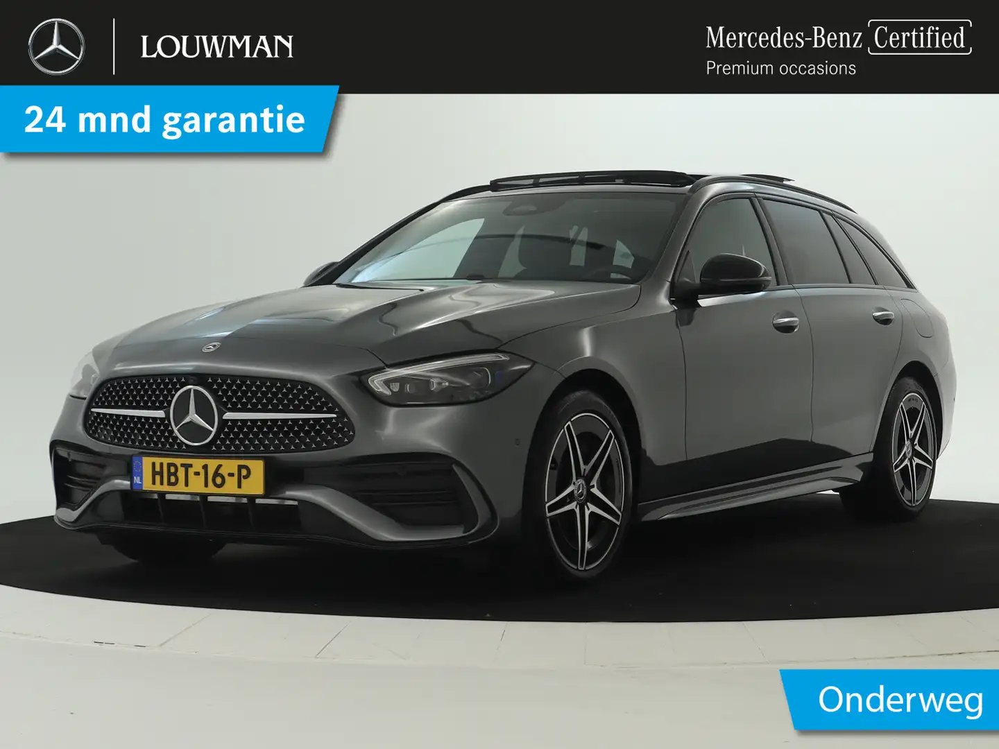 Mercedes-Benz C 300 Estate e AMG Line Inclusief 24 maanden MB Certifie Grijs - 1