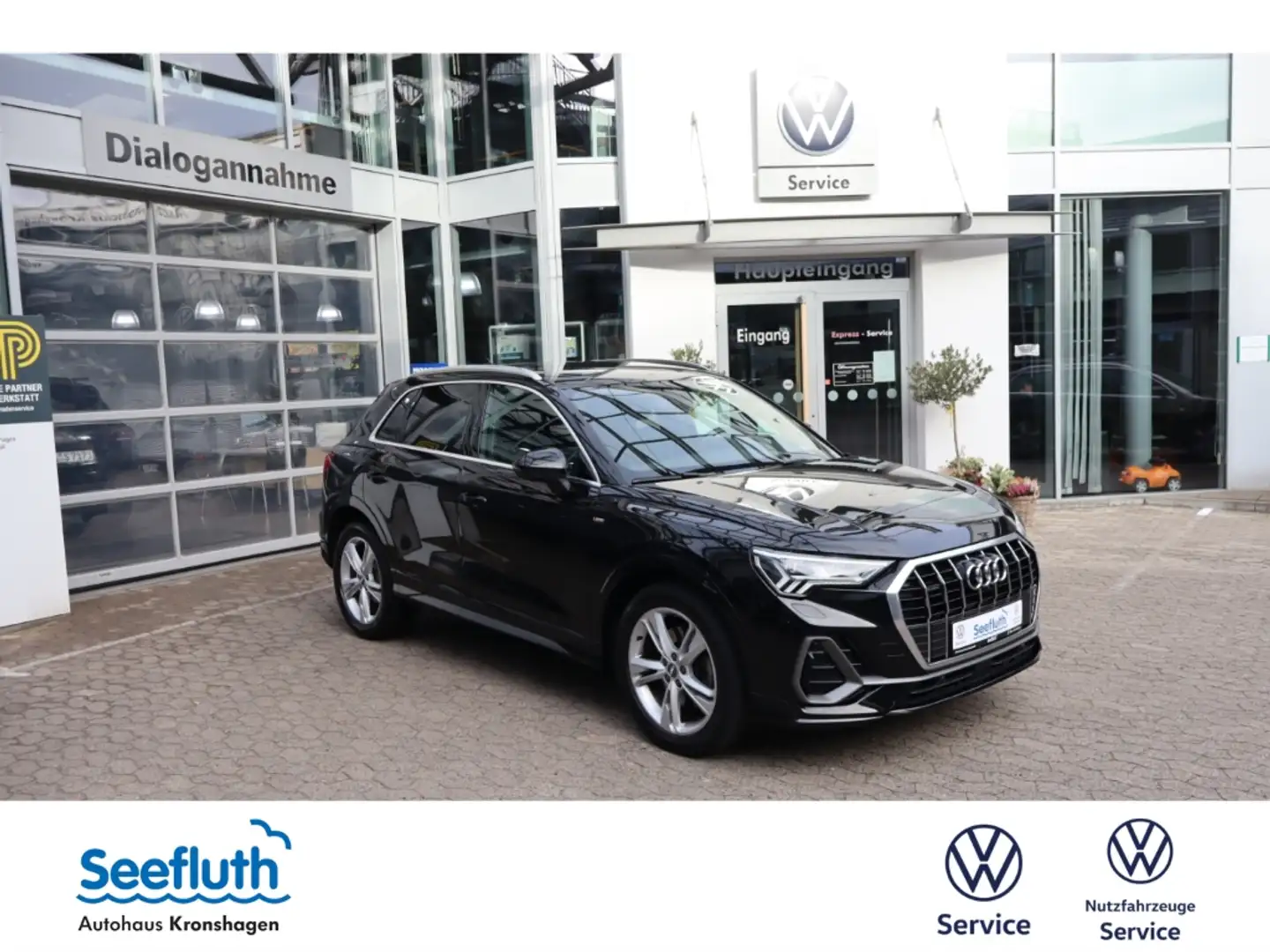 Audi Q3 2,0 DSG Standhzg.RFK,Navi plus 40 TDI quattro S li Schwarz - 1