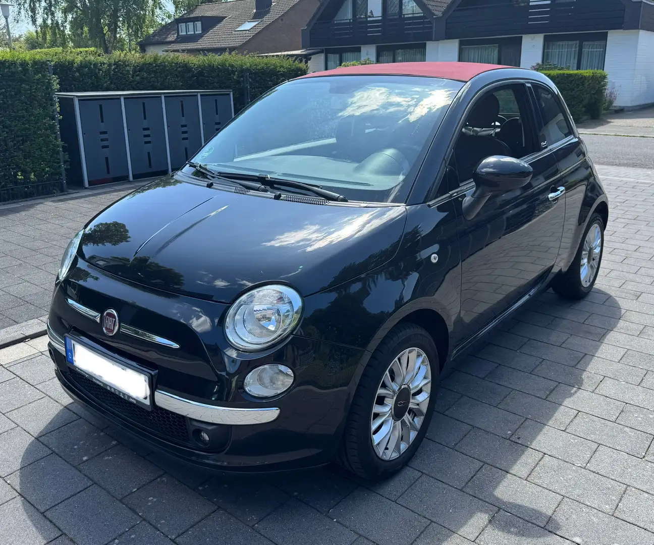 Fiat 500C 1.2 Lounge Cabrio, Klima, Zahnriemen NEU Black - 1