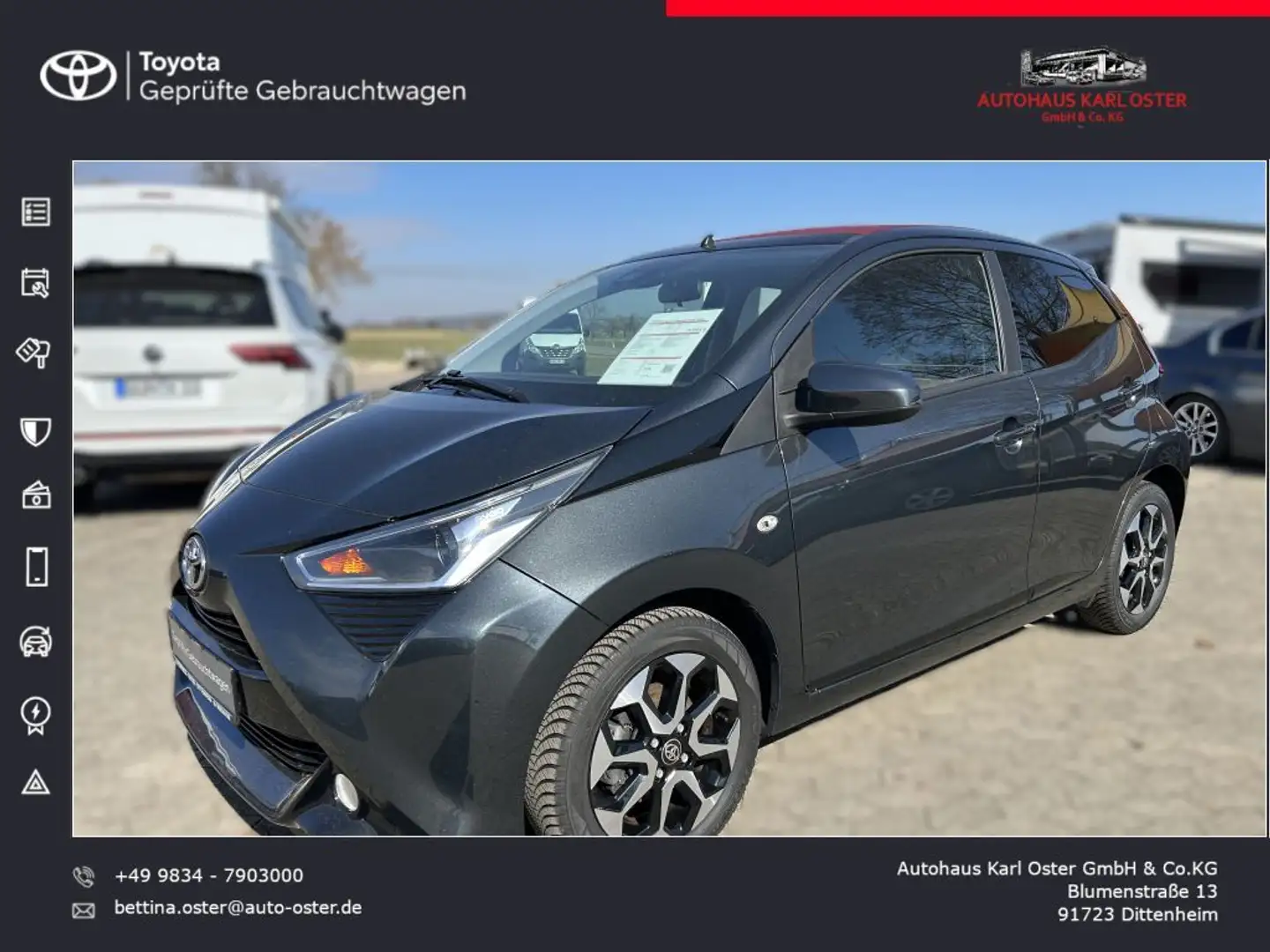 Toyota Aygo x-clusive Style Selection Gris - 1
