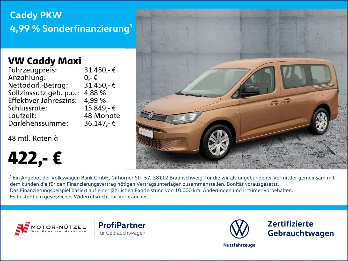 Volkswagen Caddy 2.0 TDI DSG SHZ+PDC+GRA+MFL+DAB+7-SI Bruin - 1