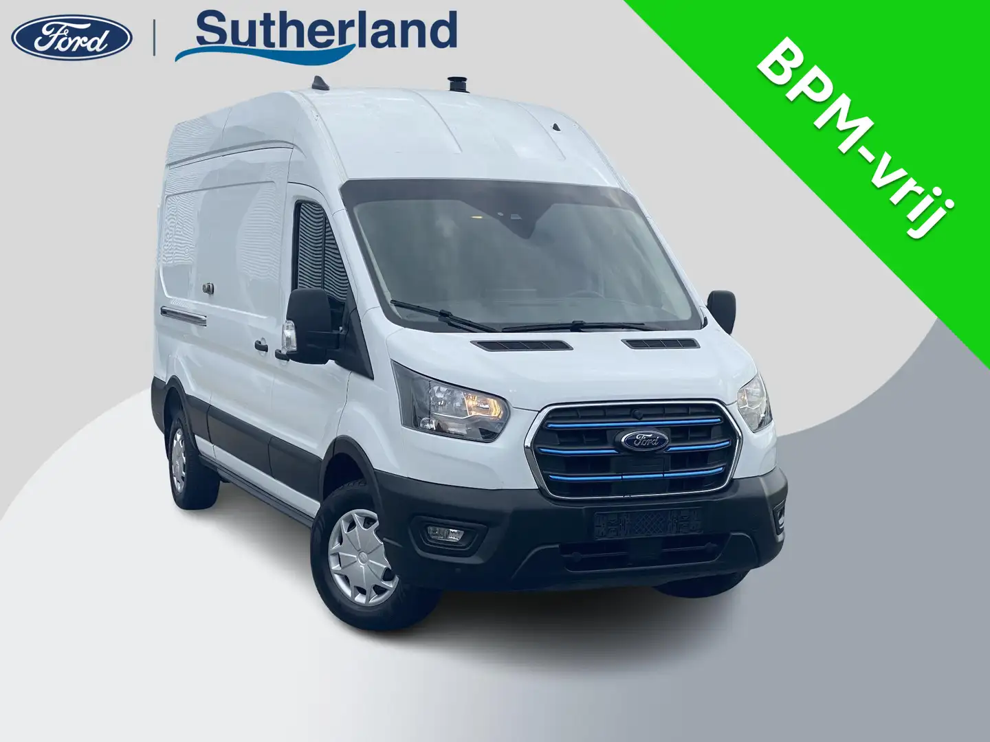Ford E-Transit 350 L3H3 Trend 68 kWh 184pk | Zuid | SYNC 4 | Hoog Blanc - 1