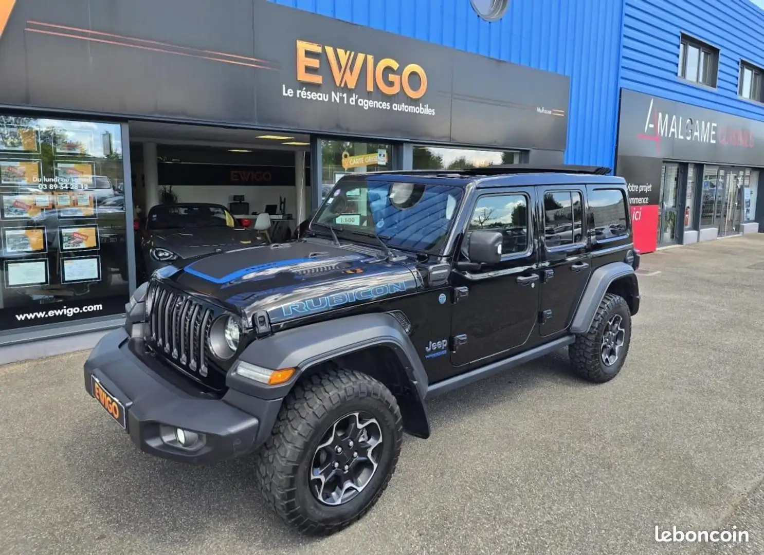 Jeep Wrangler RUBICON SKY ONE TOUCH UNLIMITED 2.0 T 380ch 4xe Noir - 1