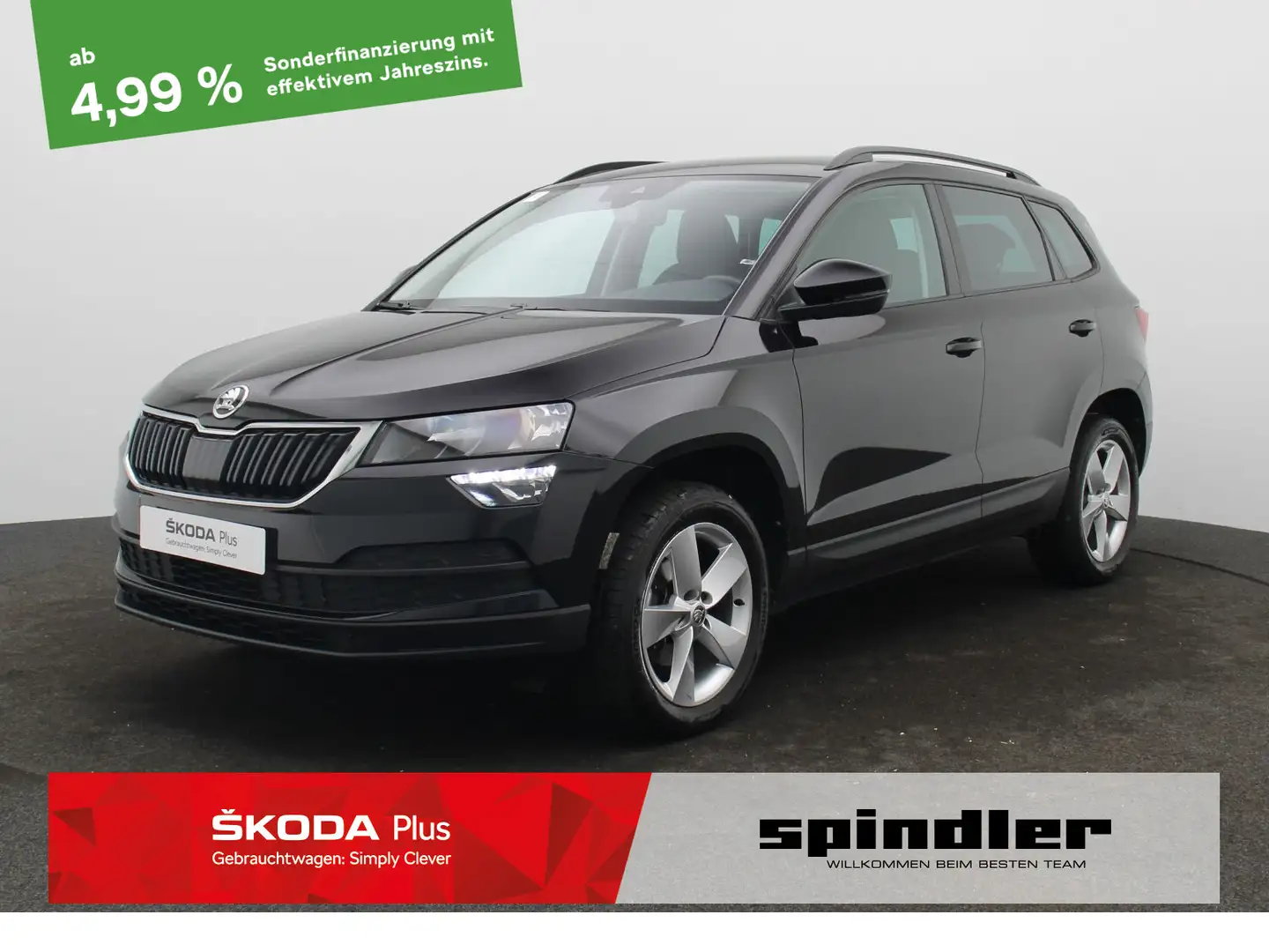 Skoda Karoq Ambition 2.0TDI DSG / Navi, SmartLink, ACC Zwart - 1