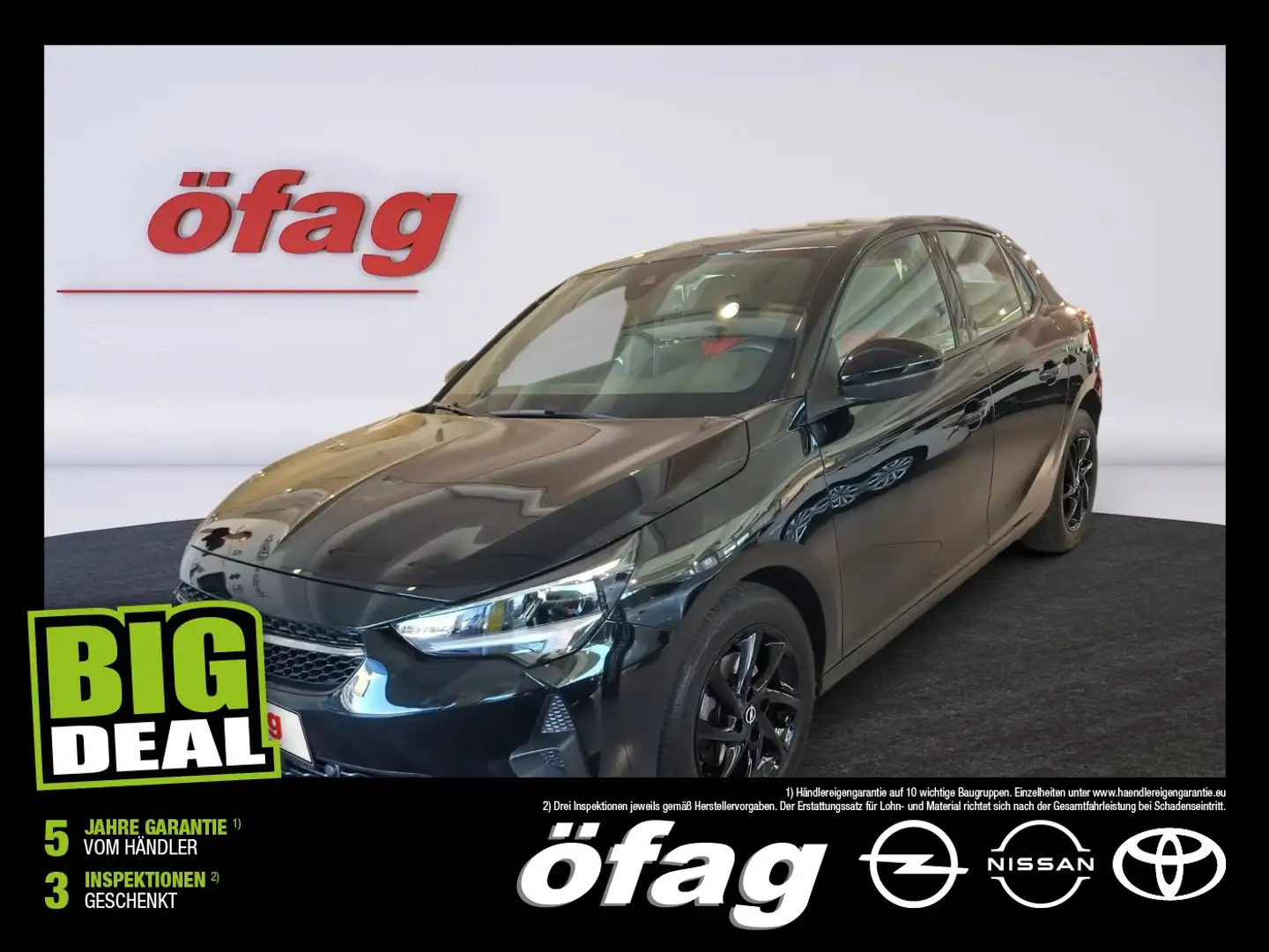 Opel Corsa F 1.2 Turbo GS Line LED+SHZ+Fernlichtass. Schwarz - 1