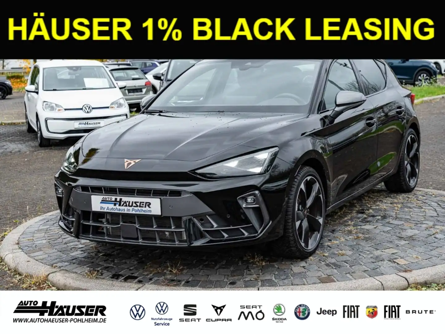 CUPRA Leon 1.5 eTSI DSG NAVI KAMERA PARK ACC LED FULL-LINK Schwarz - 1