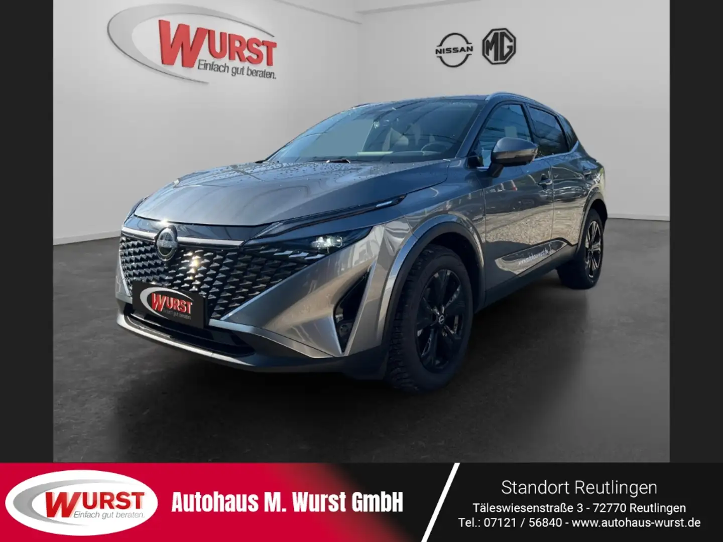 Nissan Qashqai N-Connecta MY24 1.3 DIG-T MHEV 360 Grad Kamera Nav Grau - 1