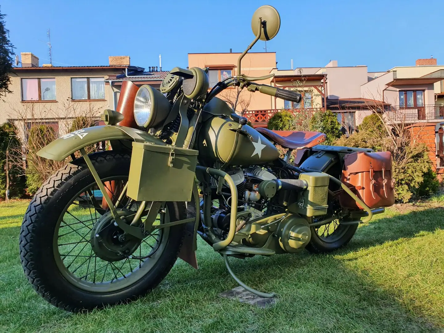 Harley-Davidson WLA Military WWII Groen - 1