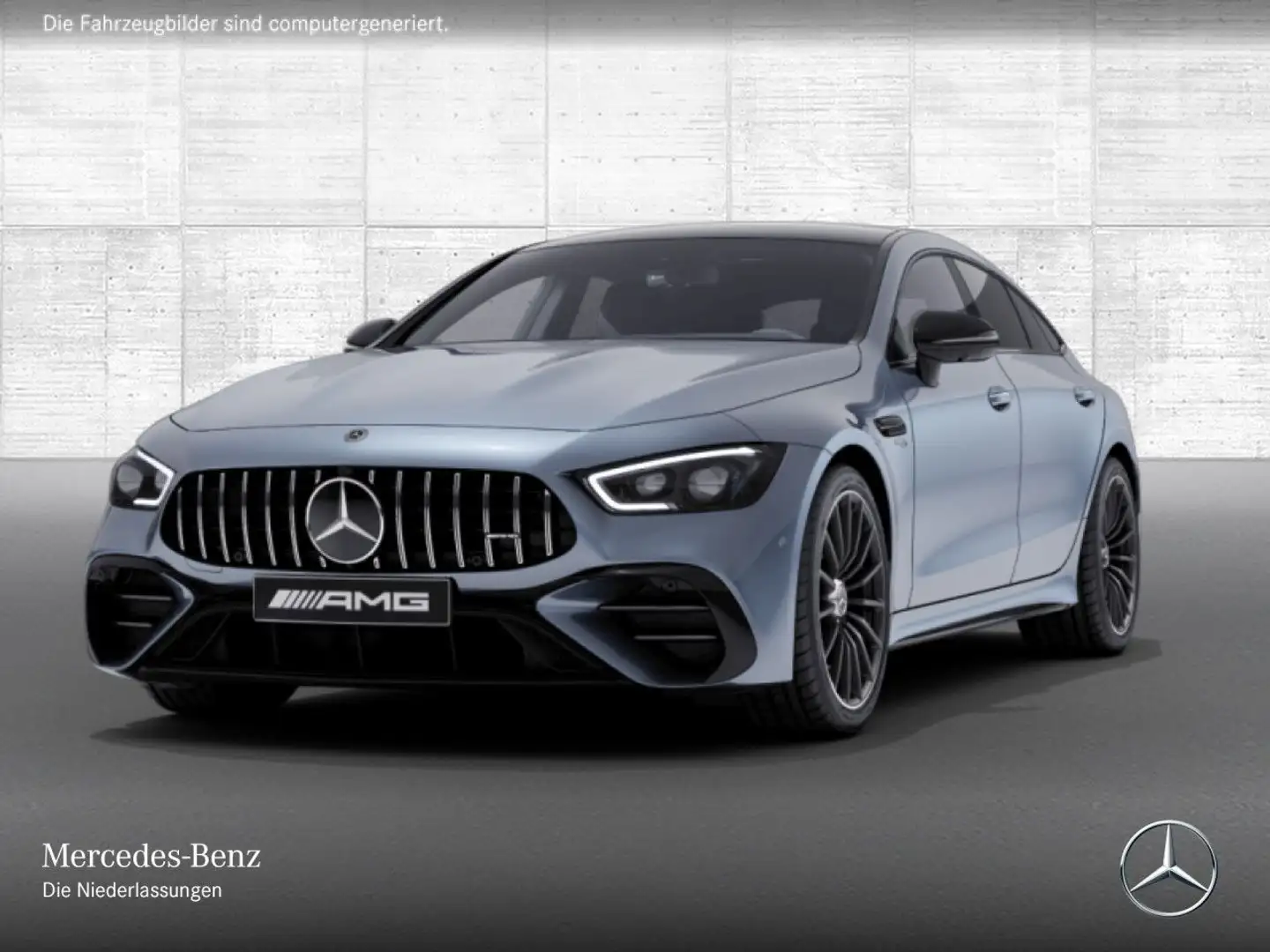 Mercedes-Benz AMG GT 43  Cp. 4M Perf-Abgas Fahrass WideScreen Blau - 2