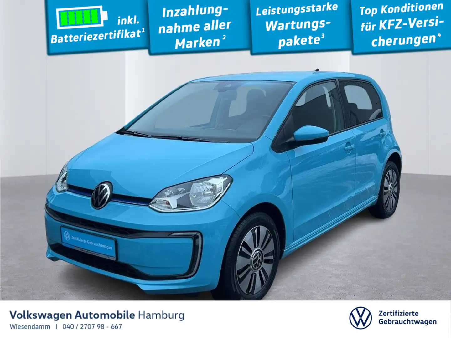 Volkswagen e-up! Max Kamera GRA Klima Sitzhzg Blau - 1