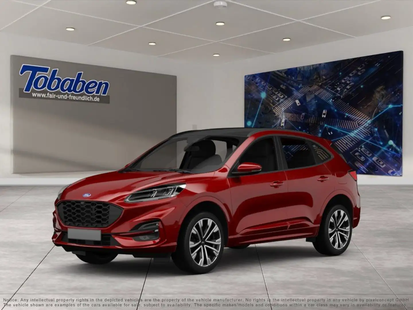 Ford Kuga 2.5 Duratec PHEV Titanium X KAMERA/SHZ/NAVI Rot - 1