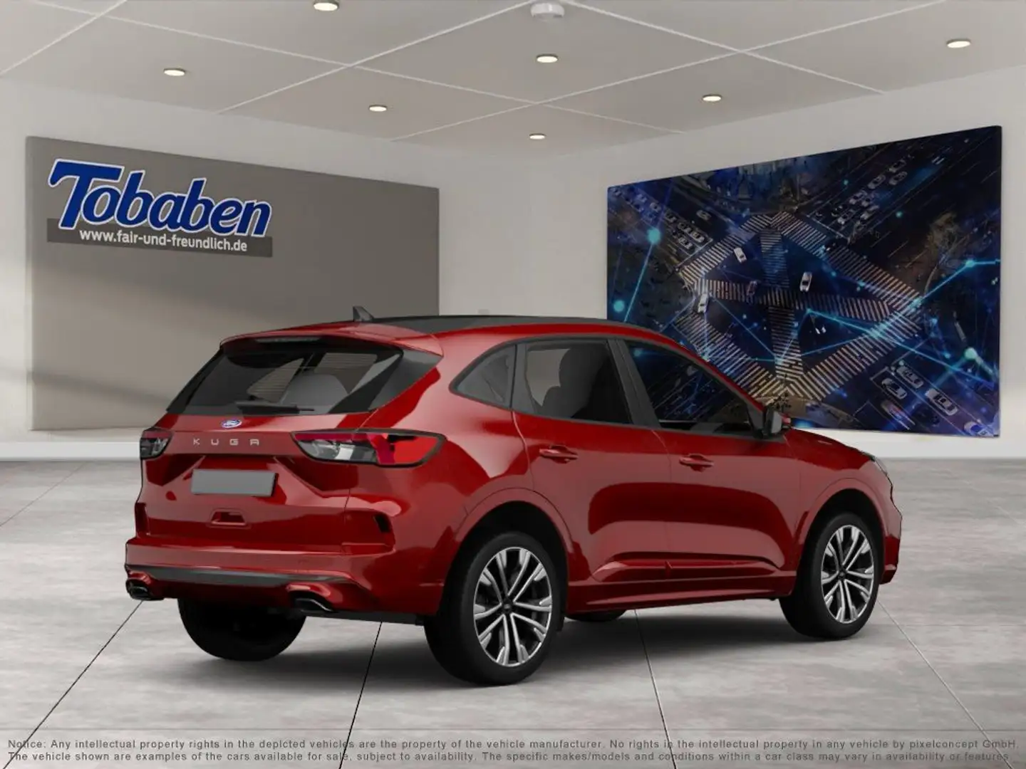Ford Kuga 2.5 Duratec PHEV Titanium X KAMERA/SHZ/NAVI Rot - 2