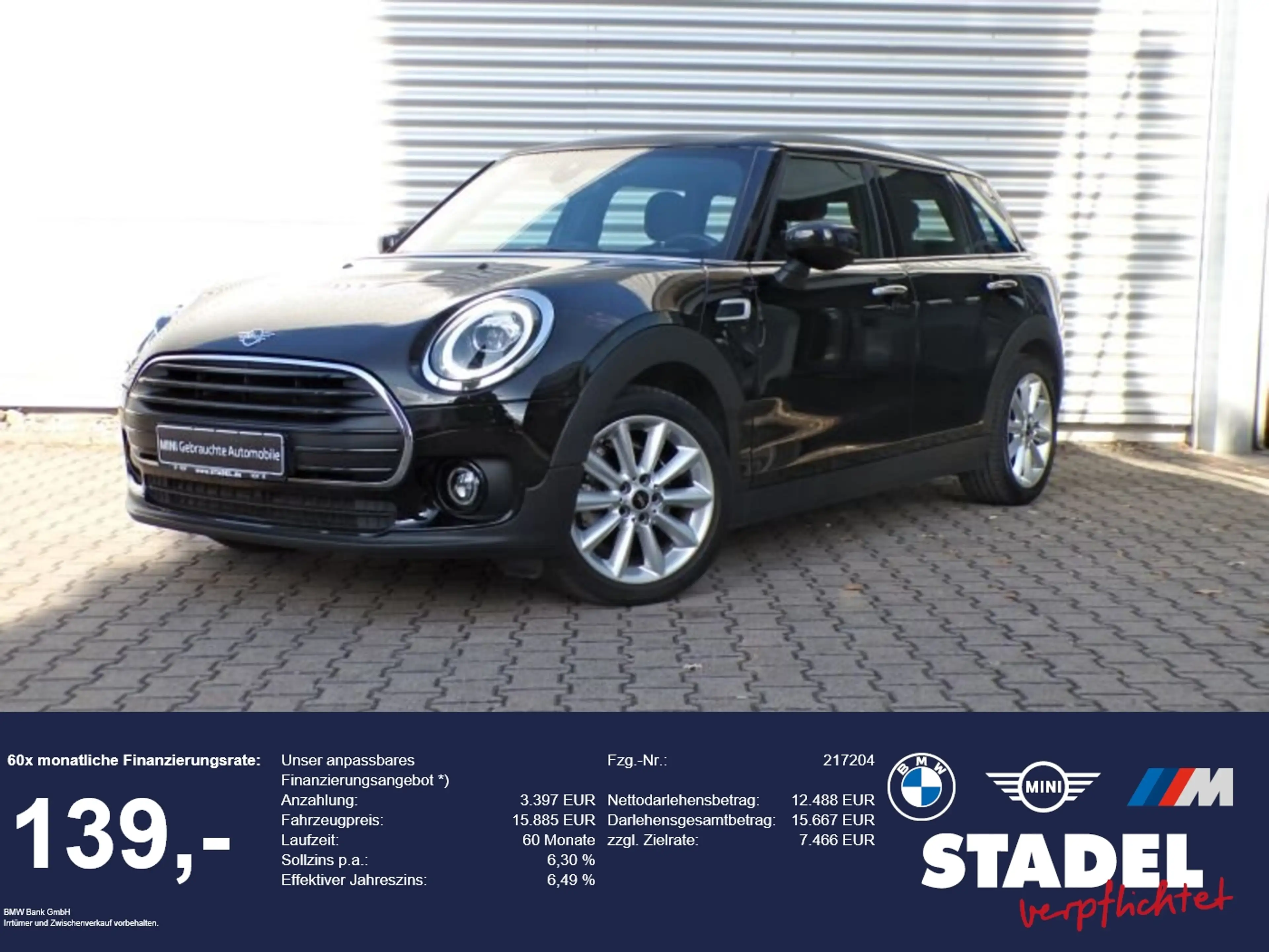 MINI One Clubman Black Pepper LED Klimaauto LM SH