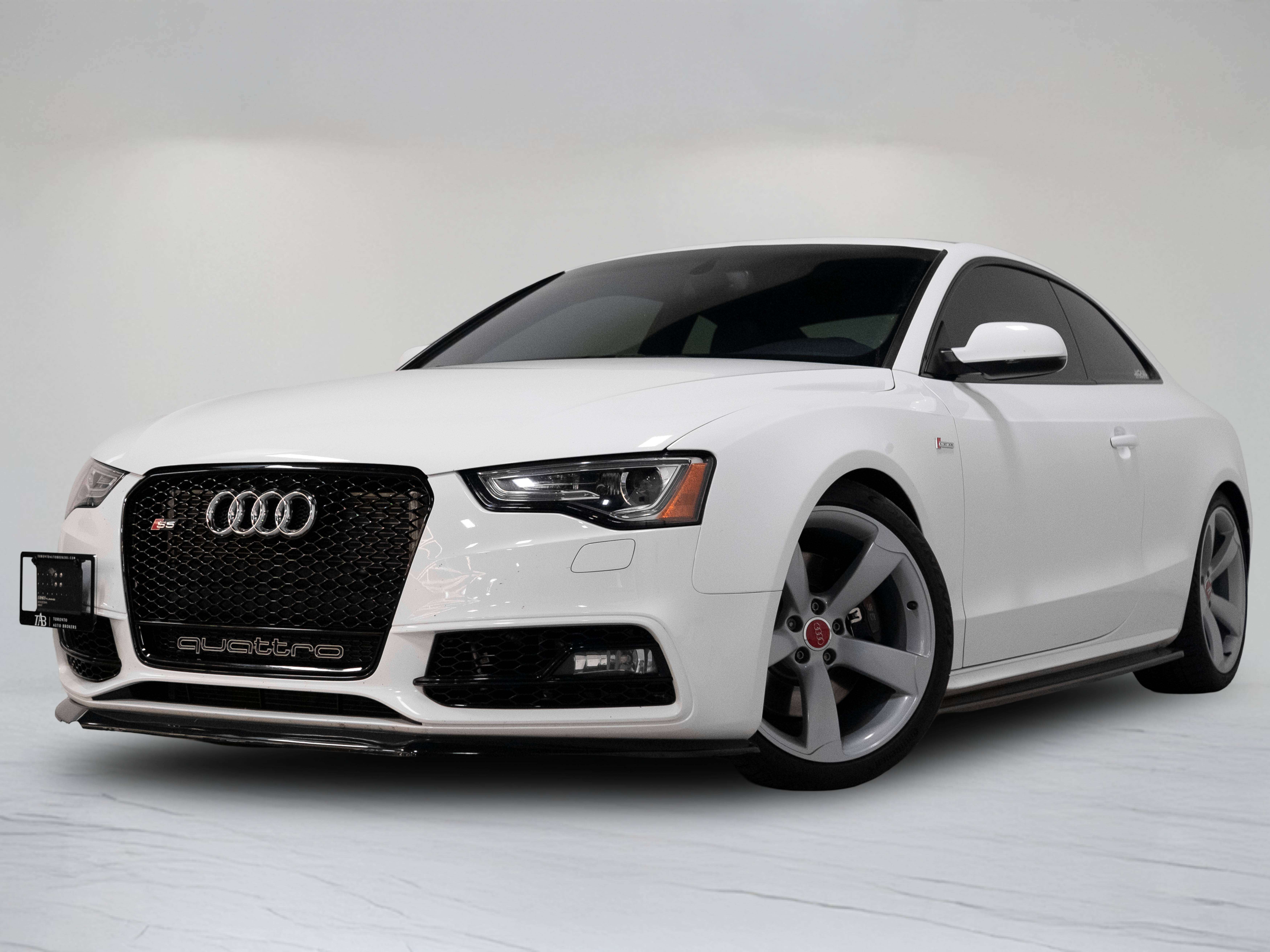 White 2014 Audi S5 Coupe  7-Speed Automatic