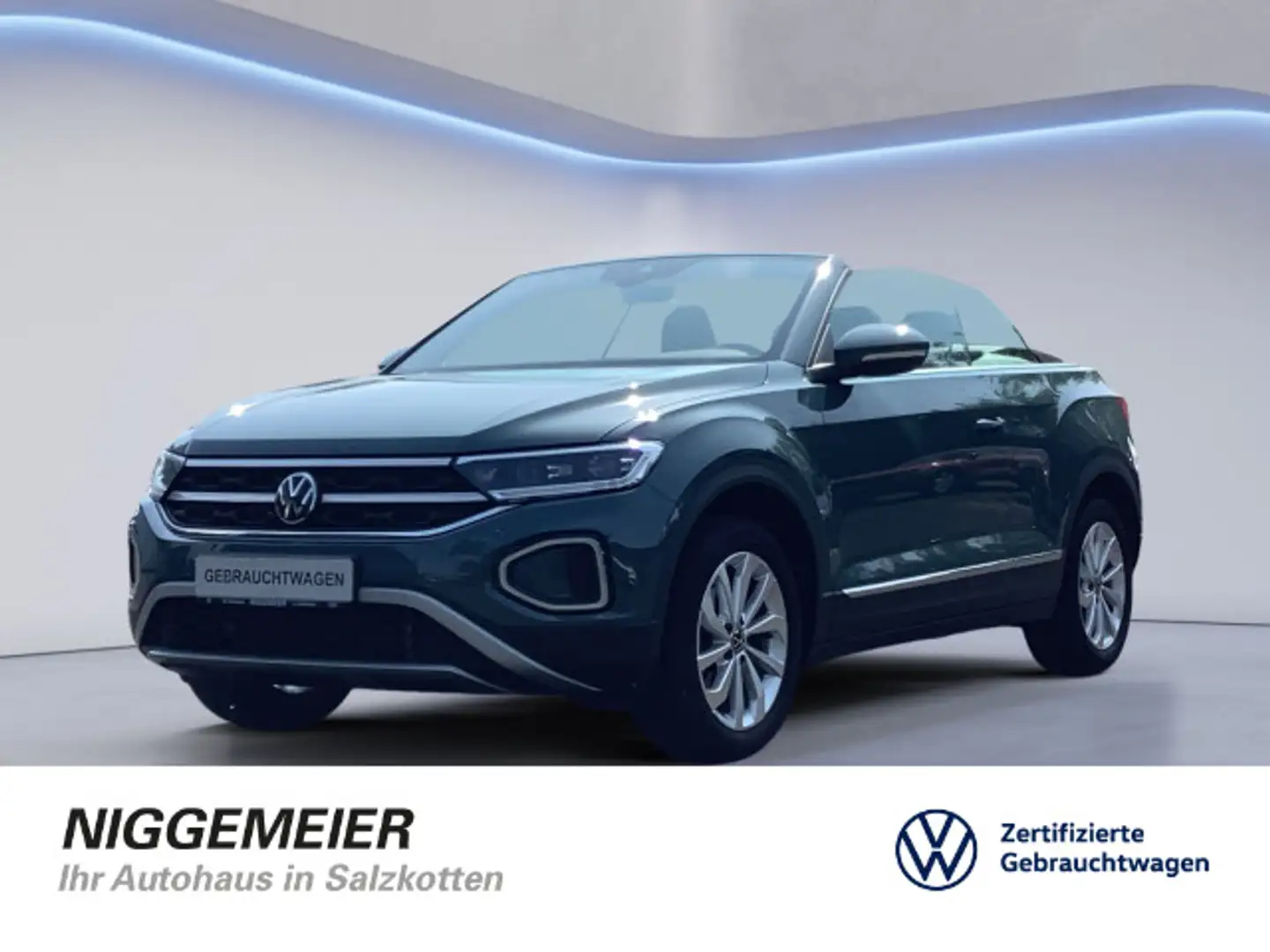 Volkswagen T-Roc Cabrio 1.5TSI DSG STYLE NAVI+LED+KAMERA+AC Bleu - 1