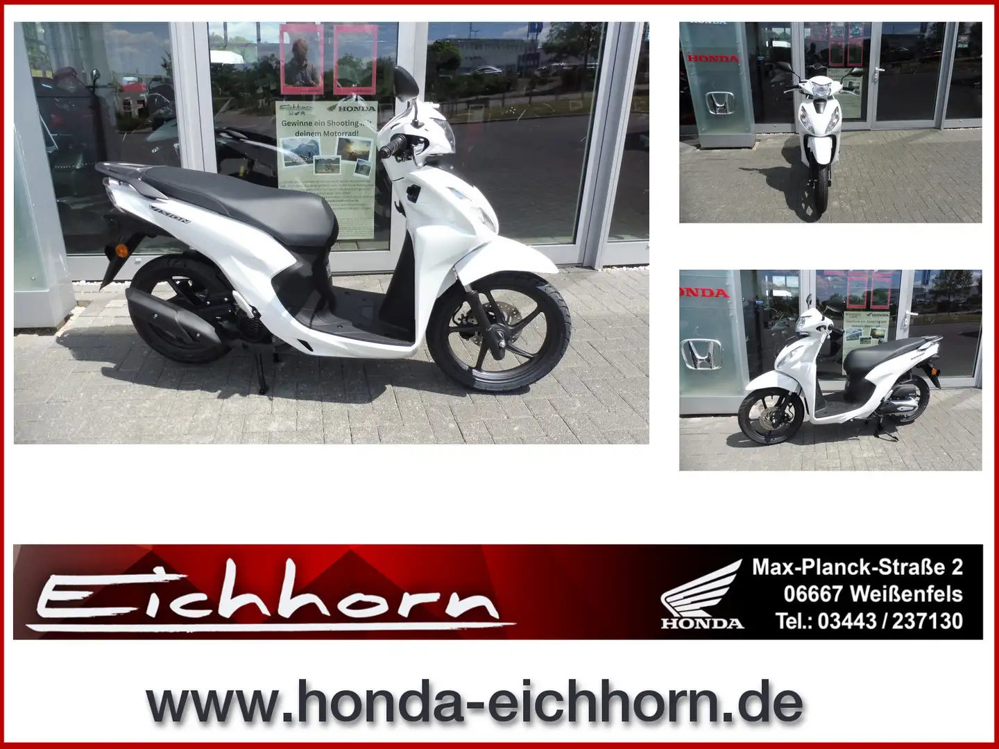 Honda Vision 110 NSC110 Vision 110 Start+Stop SOFORT VERFÜGBAR White - 1