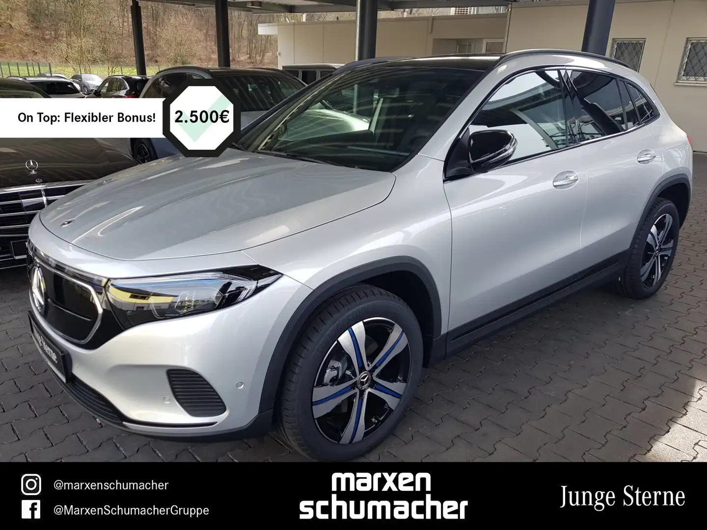 Mercedes-Benz EQA 250 EQA 250 Progressive Pano+MBUX+Kamera+AHK+LED Navi Srebrny - 1