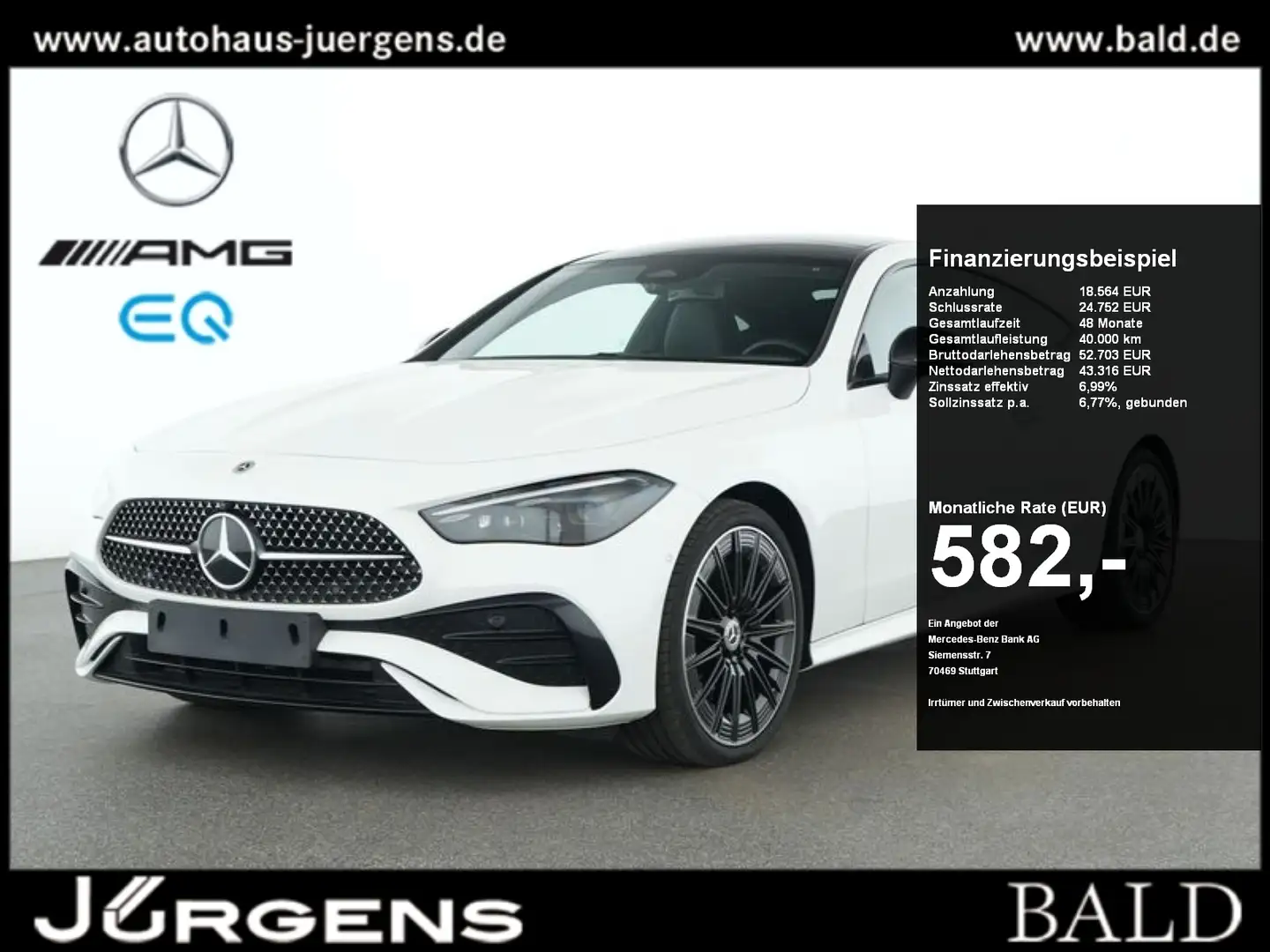Mercedes-Benz CLE 300 4M Coupé AMG-Sport/Technik/Pano/Stdhz/20 Wit - 1