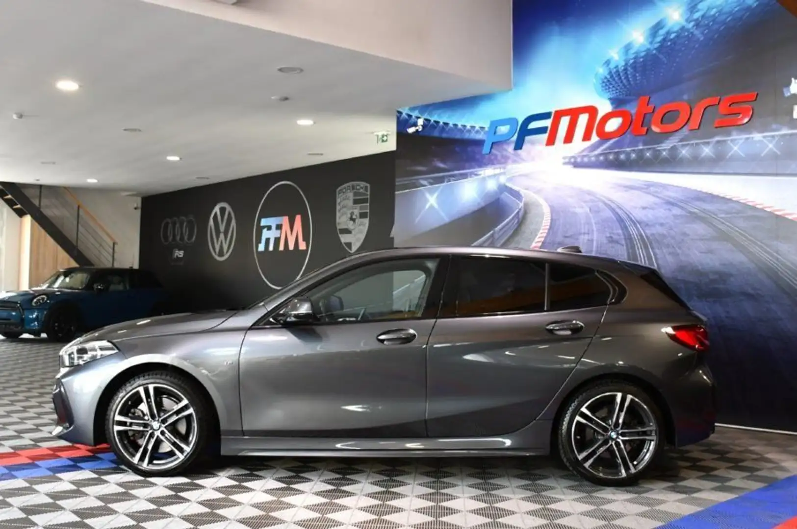 BMW 120 120D X-Drive M-Sport 2.0 190 BVA GPS Virtual Camér Gris - 2
