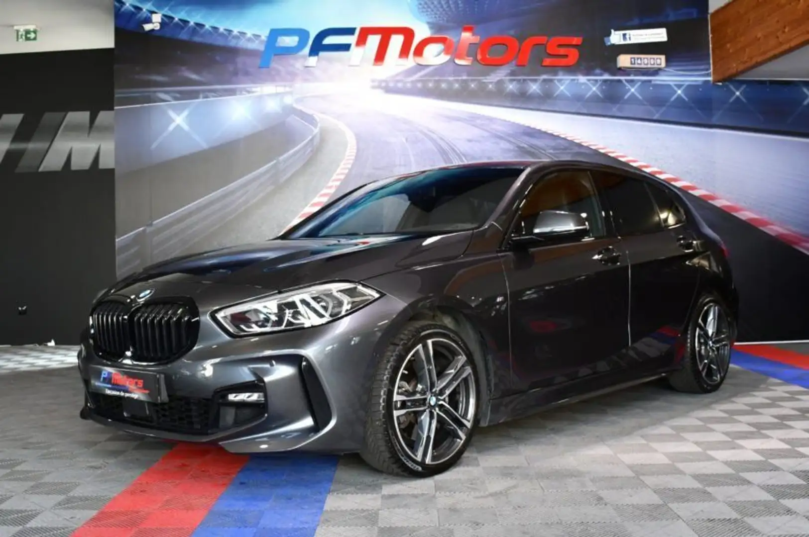 BMW 120 120D X-Drive M-Sport 2.0 190 BVA GPS Virtual Camér Gris - 1
