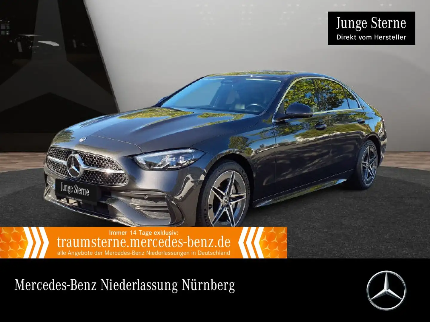 Mercedes-Benz C 300 e AMG+360+LED+TOTW+KEYLESS+9G Grau - 1