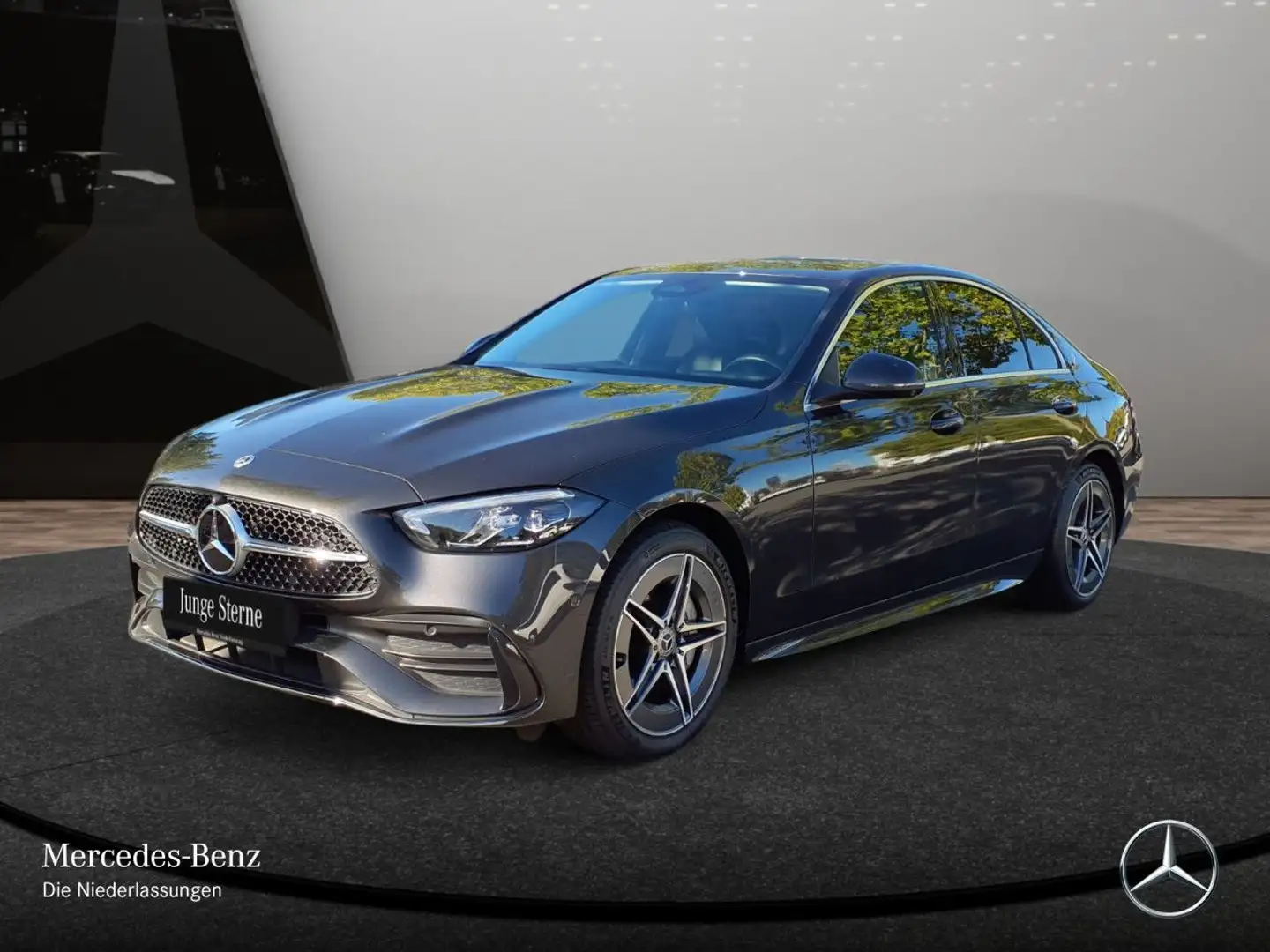 Mercedes-Benz C 300 e AMG+360+LED+TOTW+KEYLESS+9G Gris - 2