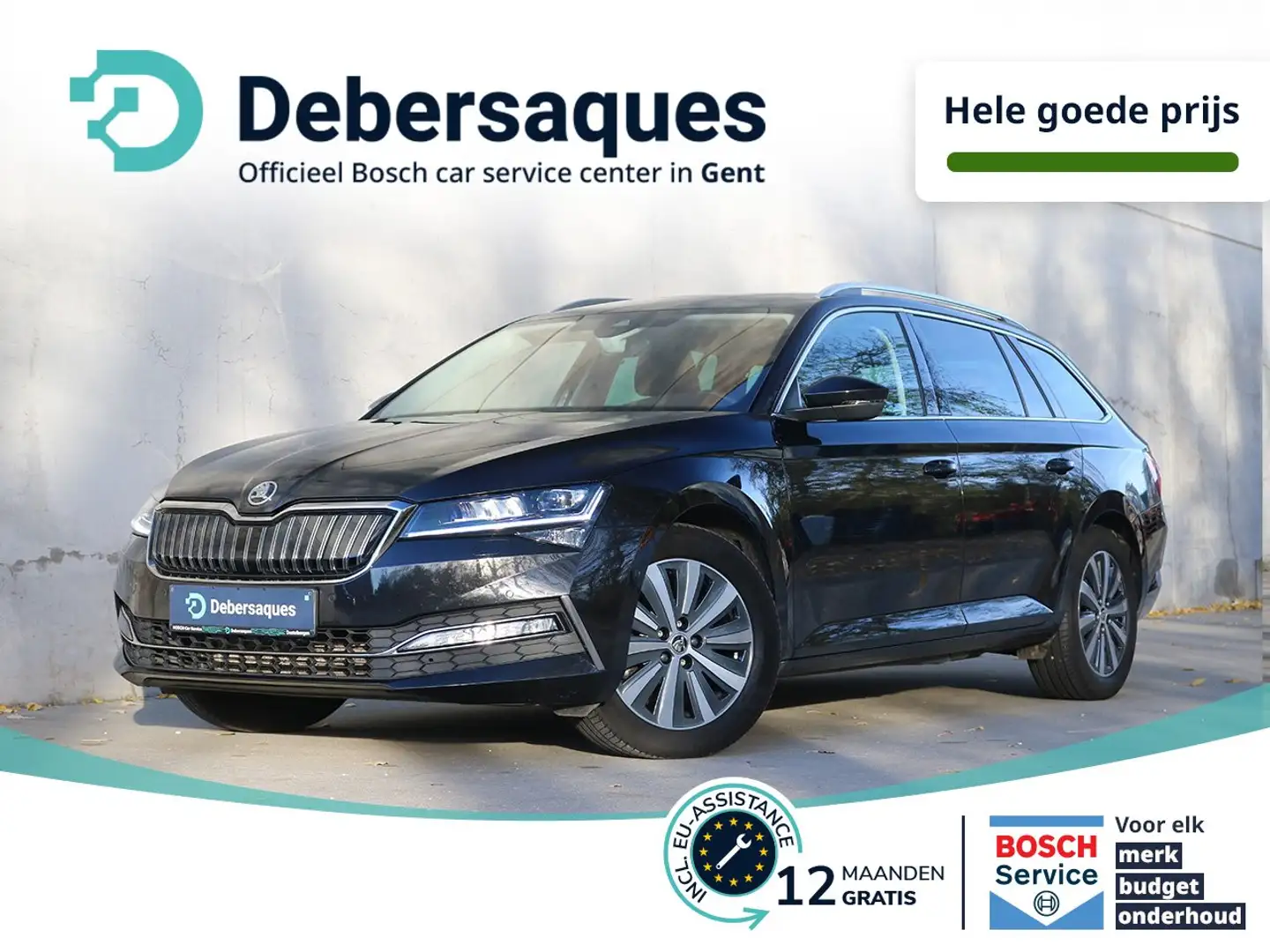 Skoda Superb Superb Combi 1.4TSI iV(PHEV) DSG-TREKHAAK-CANTON Zwart - 1