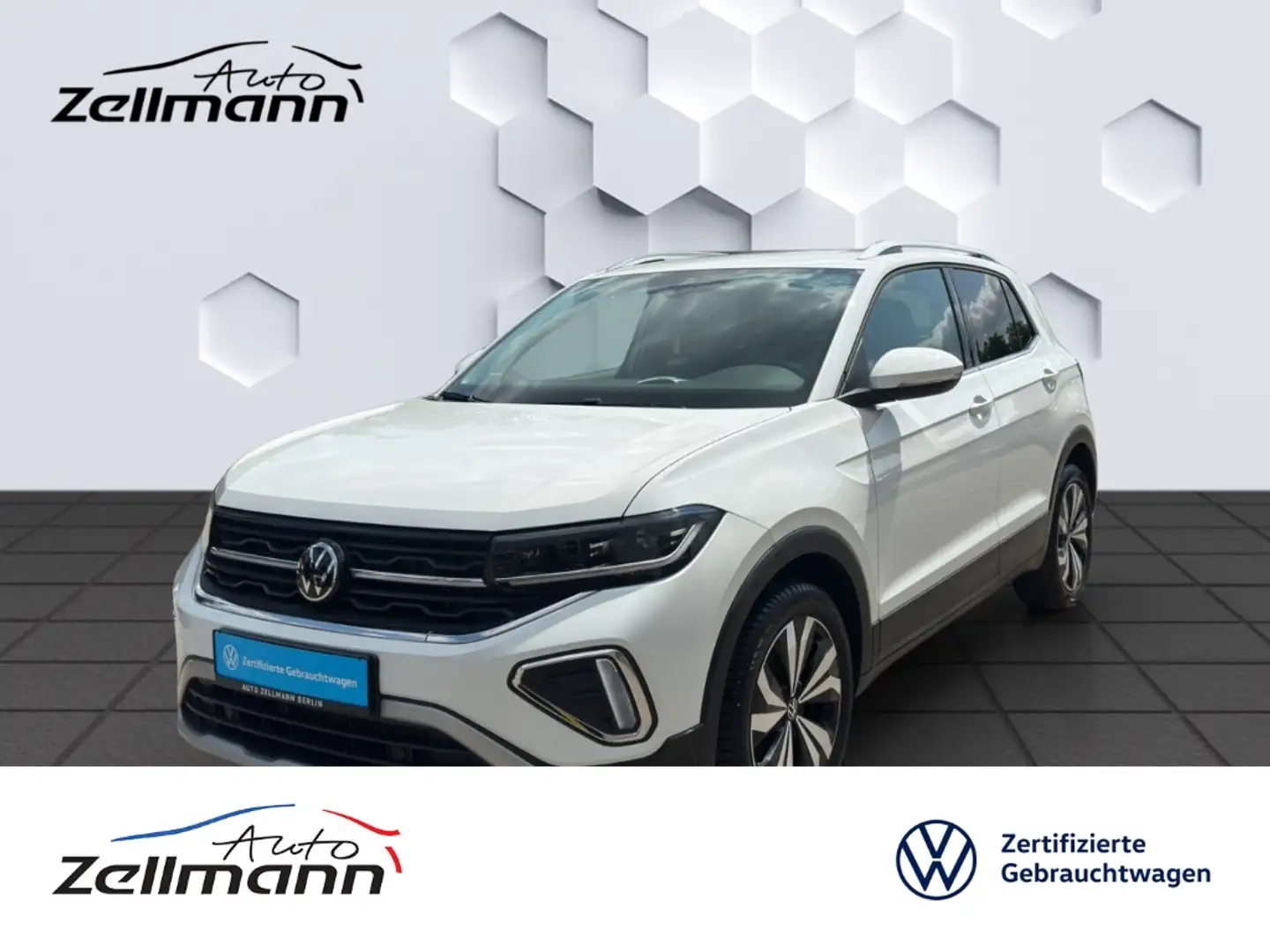 Volkswagen T-Cross Style 1.0TSi DSG LED PDC Sitzheizung Navi AppConne Weiß - 1