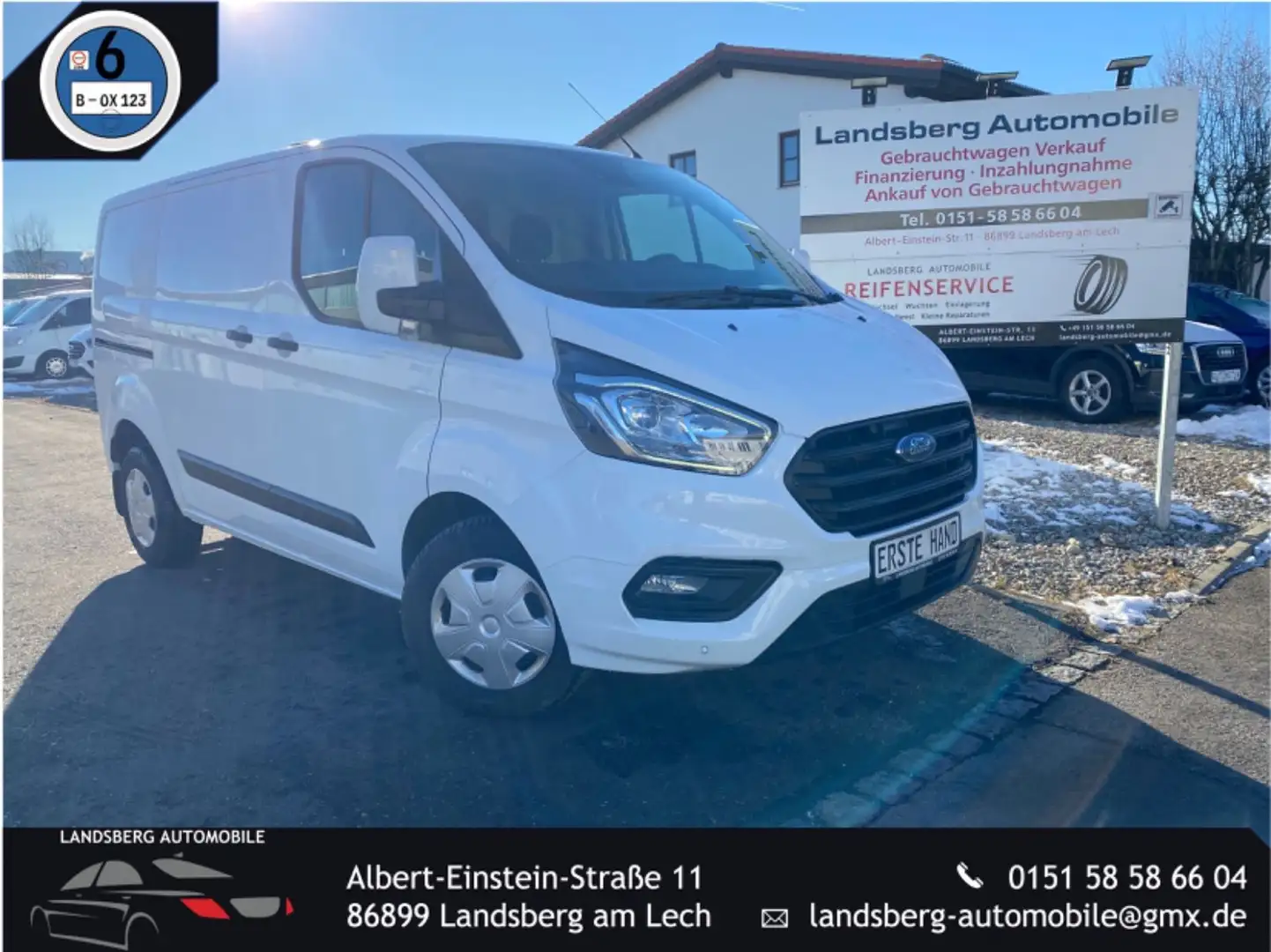 Ford Transit Custom Kasten 280 L1 Trend Weiß - 1