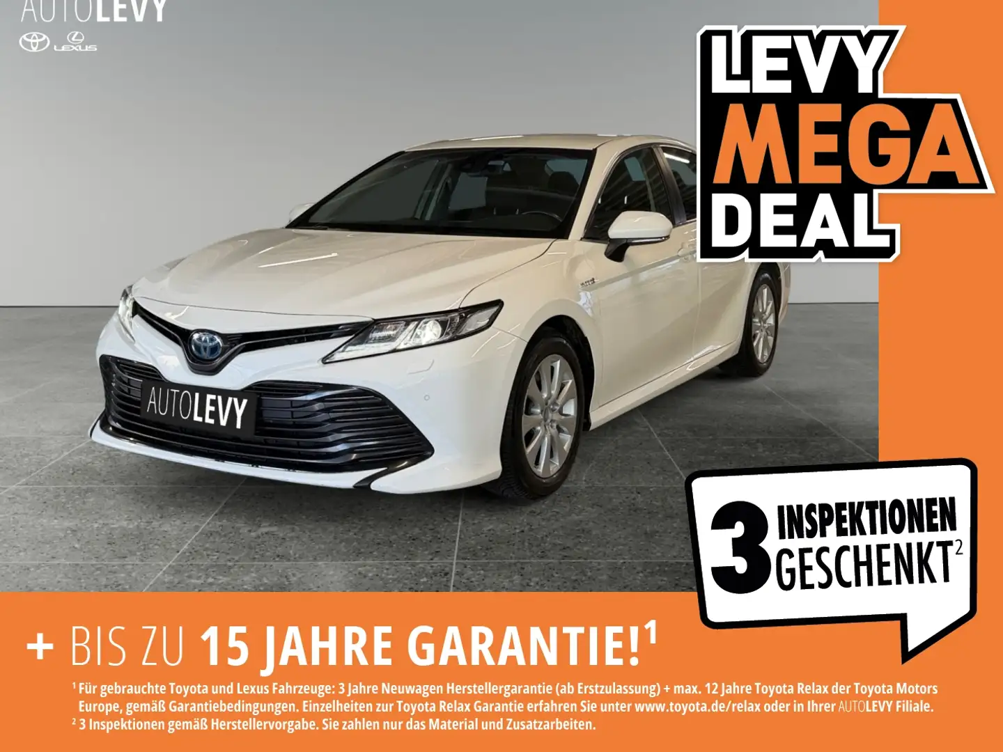 Toyota Camry 2.5 Hybrid +Kamera+Parksensoren+elek.Sitze+ Weiß - 1