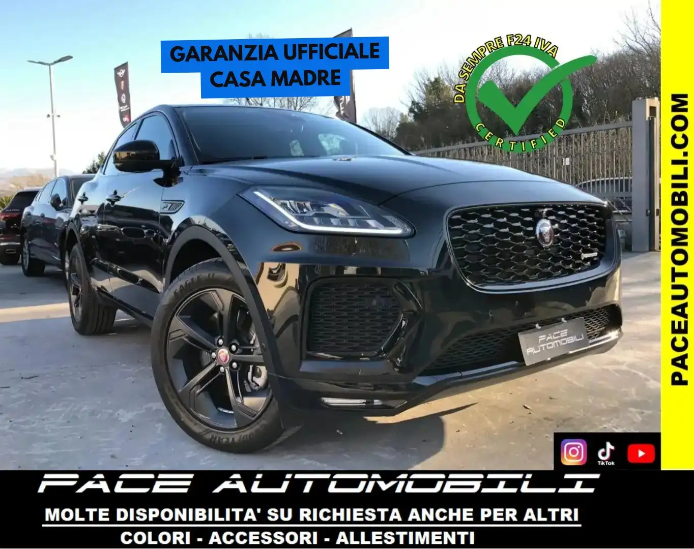 Jaguar E-Pace D165 R DYNAMIC RDYNAMIC R-DYNAMIC SE BLACK PACK Grigio - 1
