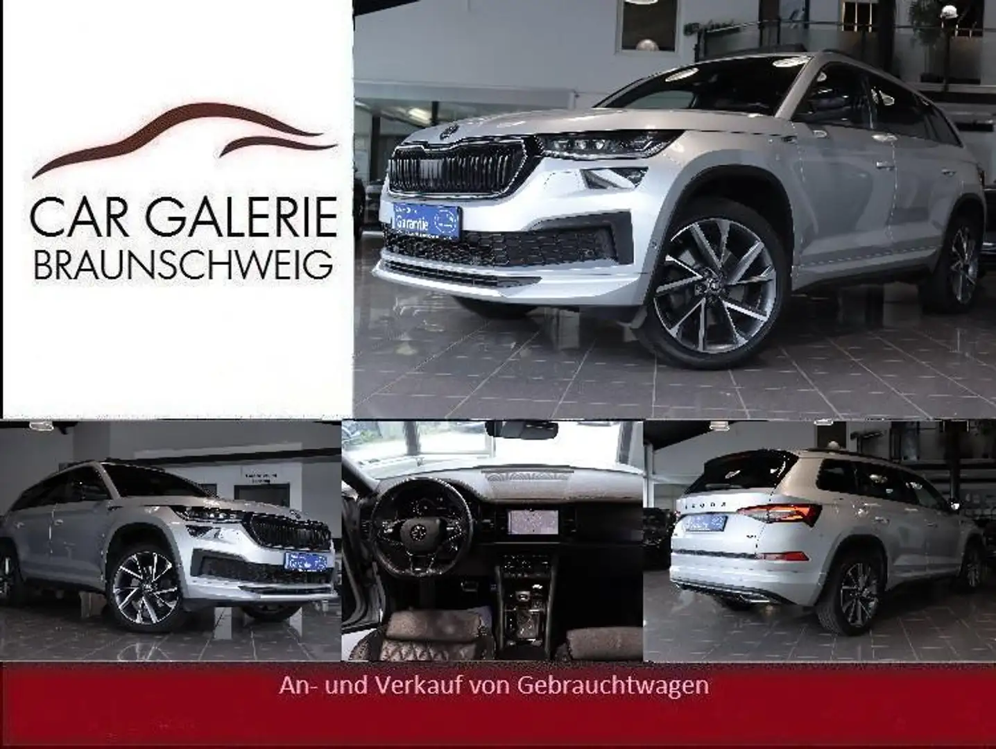 Skoda Kodiaq 2.0 TDI Sportline 4x4 Android*PANO*STANHZ Silber - 1