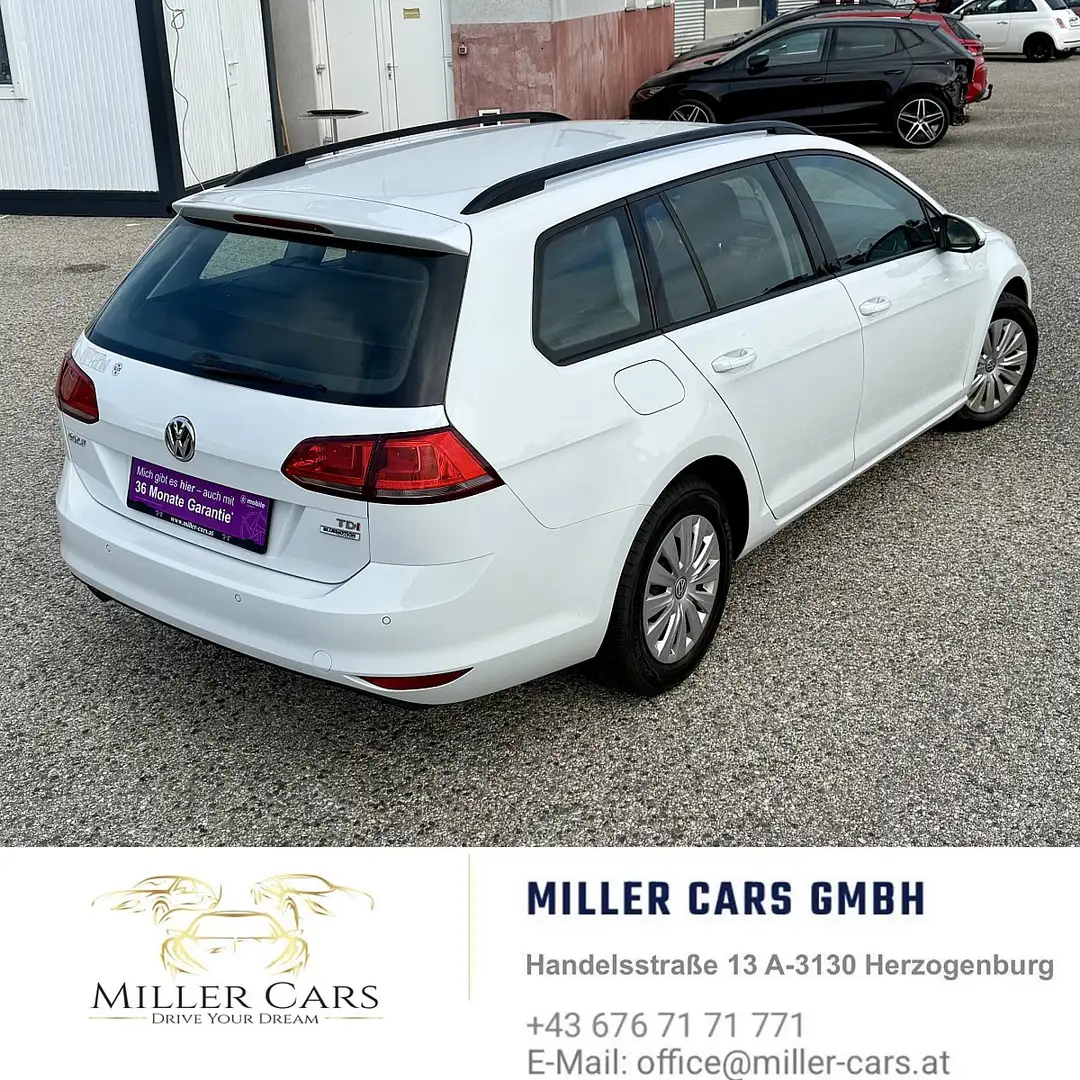 Volkswagen Golf Variant Trendline 1,6 TDI*servicegepflegt* Blanc - 2