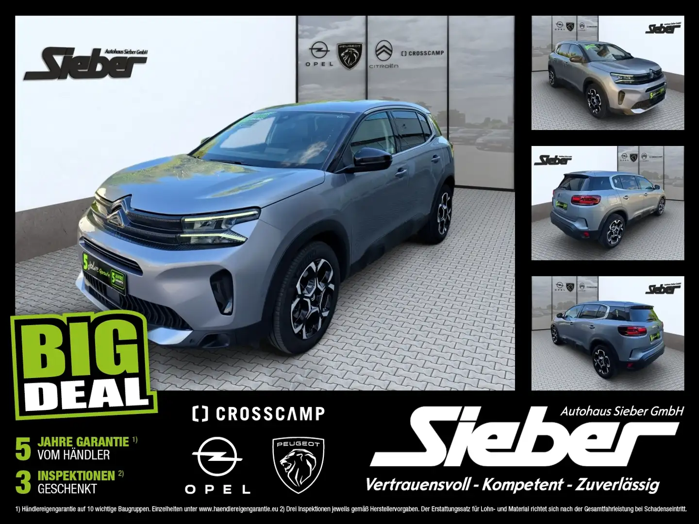 Citroen C5 Aircross BlueHDi 130 Kamera Navi Sitzhzg Grijs - 1