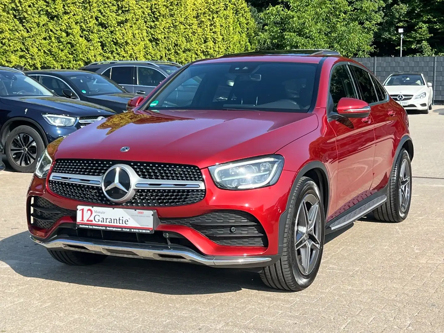 Mercedes-Benz GLC 200 d Coupe 4Matic AMG LINE-EGSD-R.CAM-LEDER- Rouge - 2