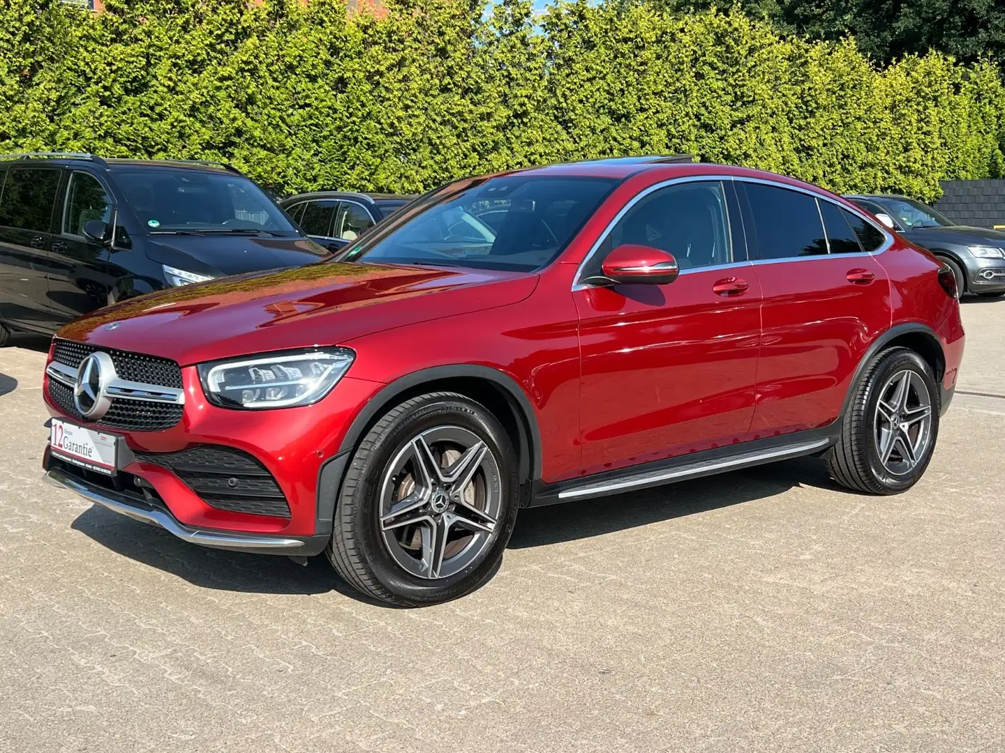 Mercedes-Benz GLC 200 d Coupe 4Matic AMG LINE-EGSD-R.CAM-LEDER- Rouge - 1
