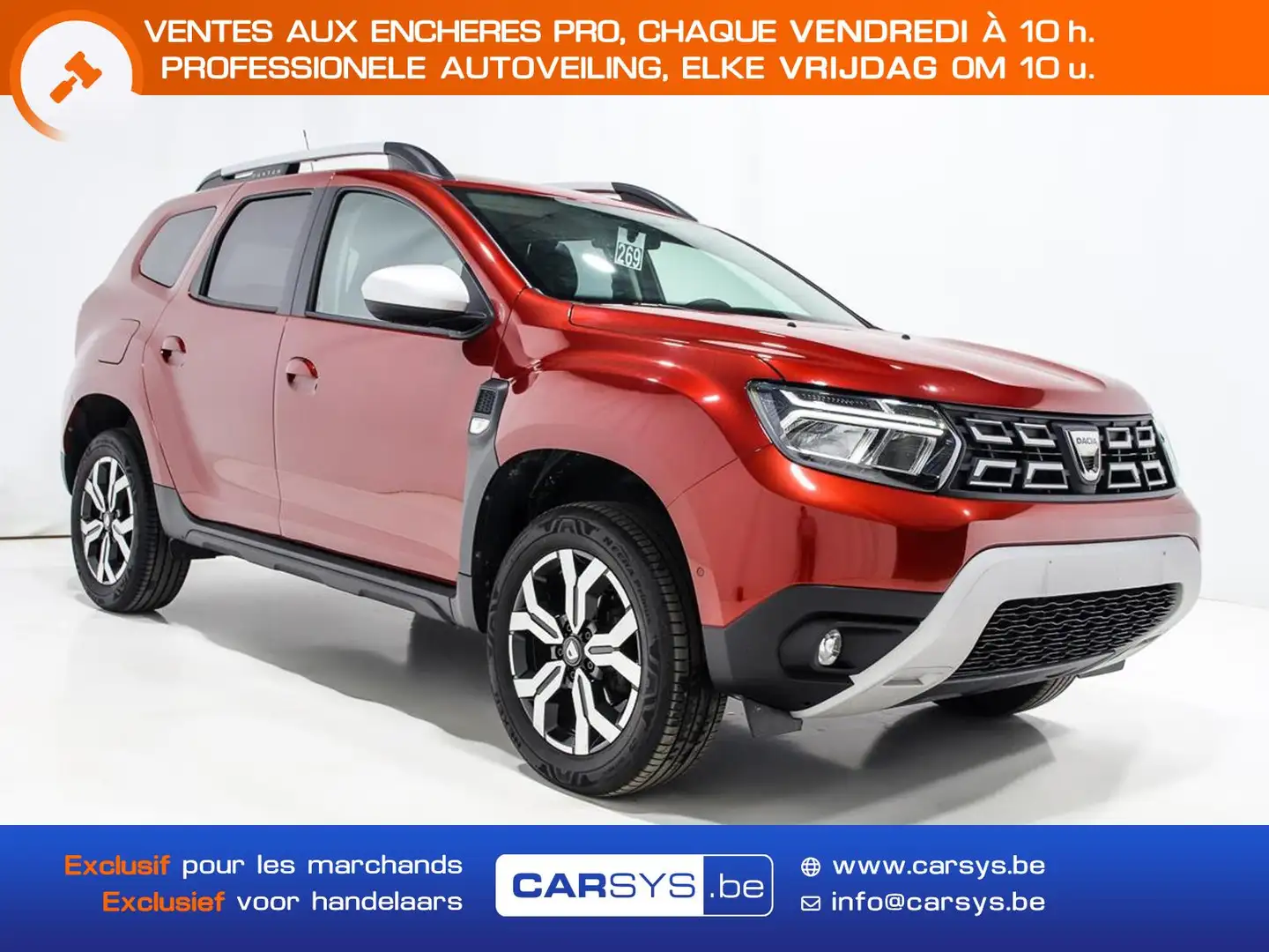 Dacia Duster 1.0 TCE 91 - ECO G 17 - GPS - CARPLAY Rosso - 1