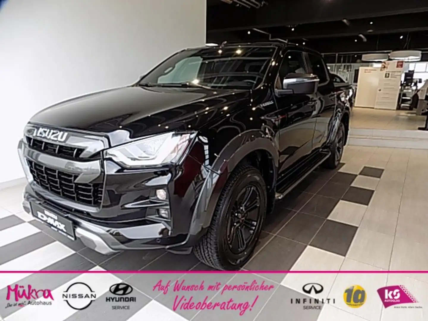 Isuzu D-Max V-Cross AHK 3.5t Standheizung 8-fach LED Klima Černá - 1