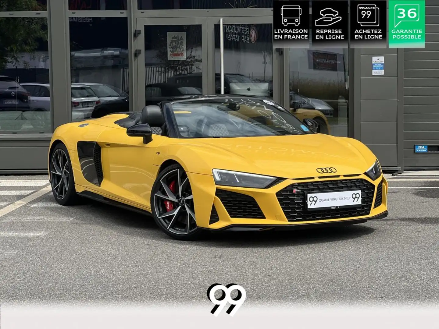Audi R8 V10 620CV 2022 MALUS PAYER LIGNE MILLTEC LIVRAISON REPRISE Amarillo - 1