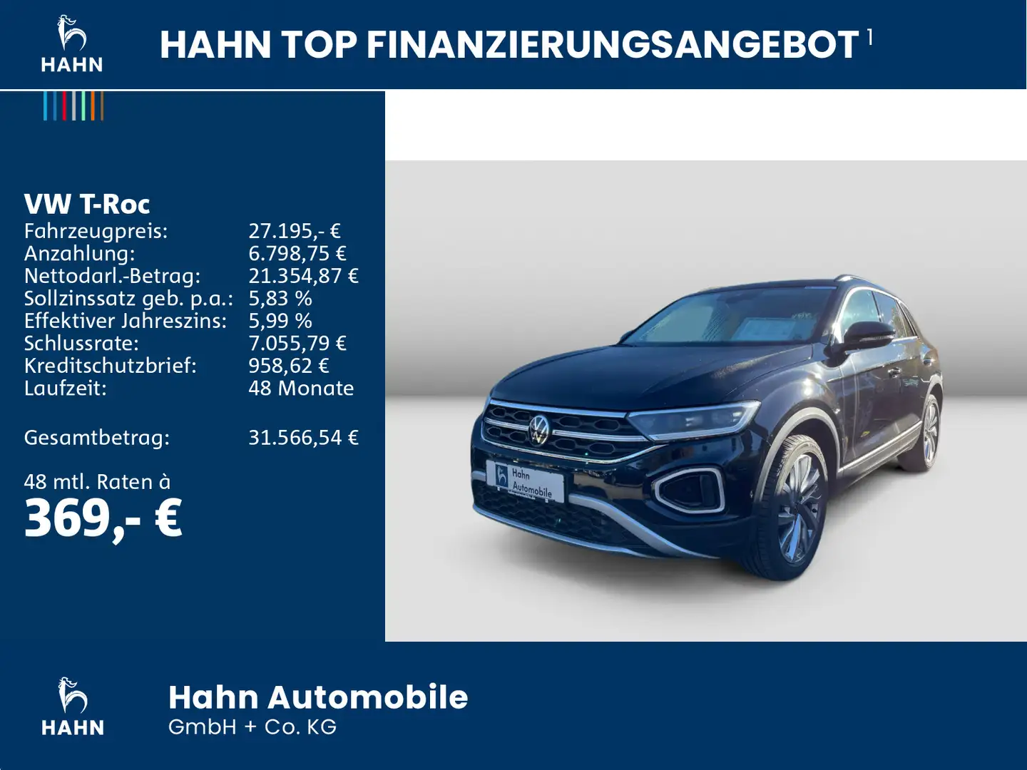 Volkswagen T-Roc 1.5TSI DSG Move ACC AHK Cam Matrix Navi Schwarz - 2