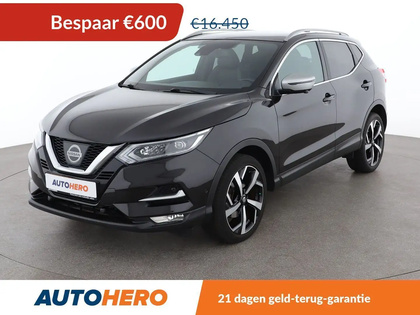 Nissan Qashqai 1.2 Tekna + Zwart - 1