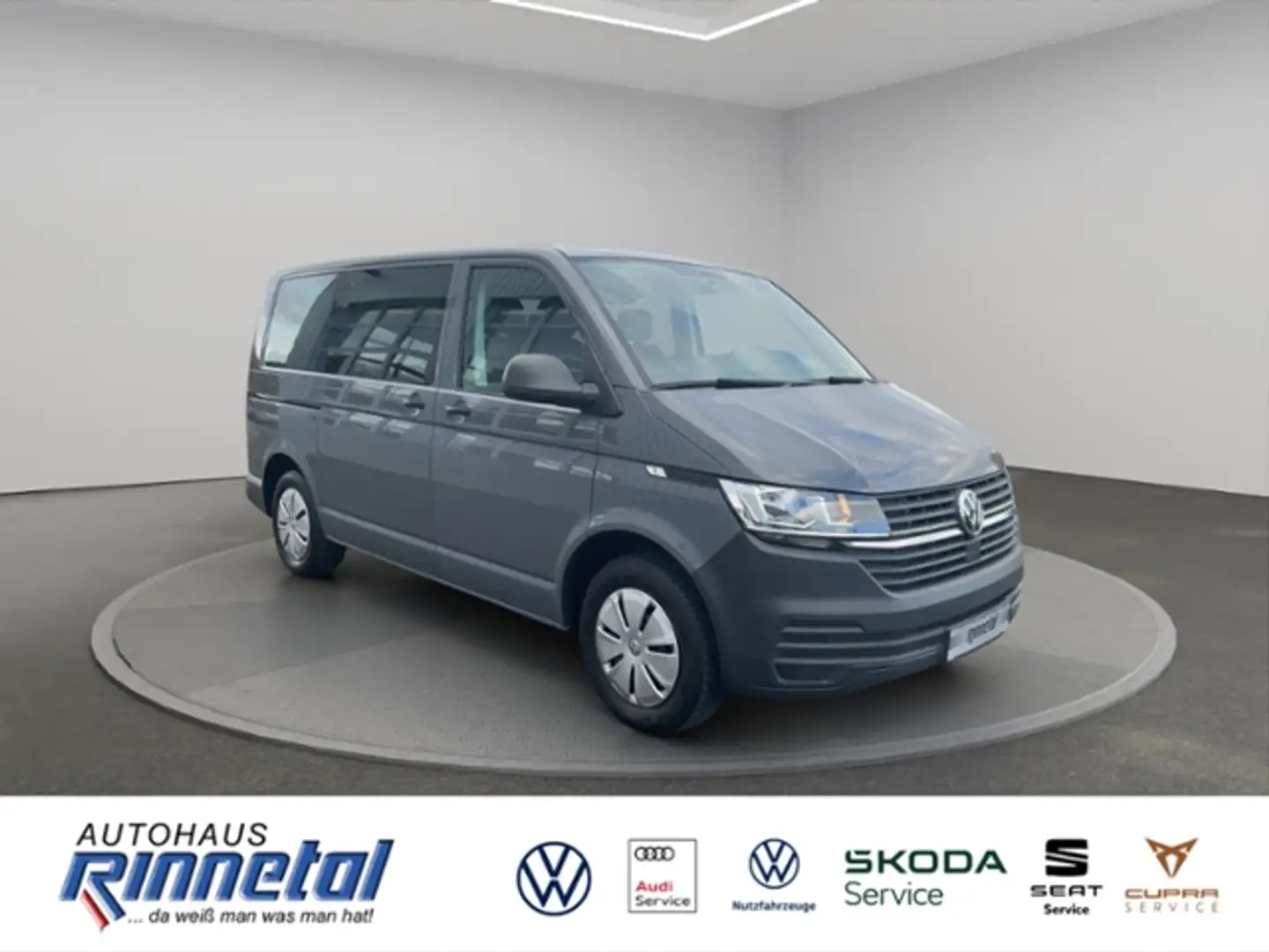 Volkswagen T6.1 Kombi 2.0 TDI KR 9 SITZE+PDC+SITZHZG+CLIMATIC+ZUHEIZER+ Gris - 2