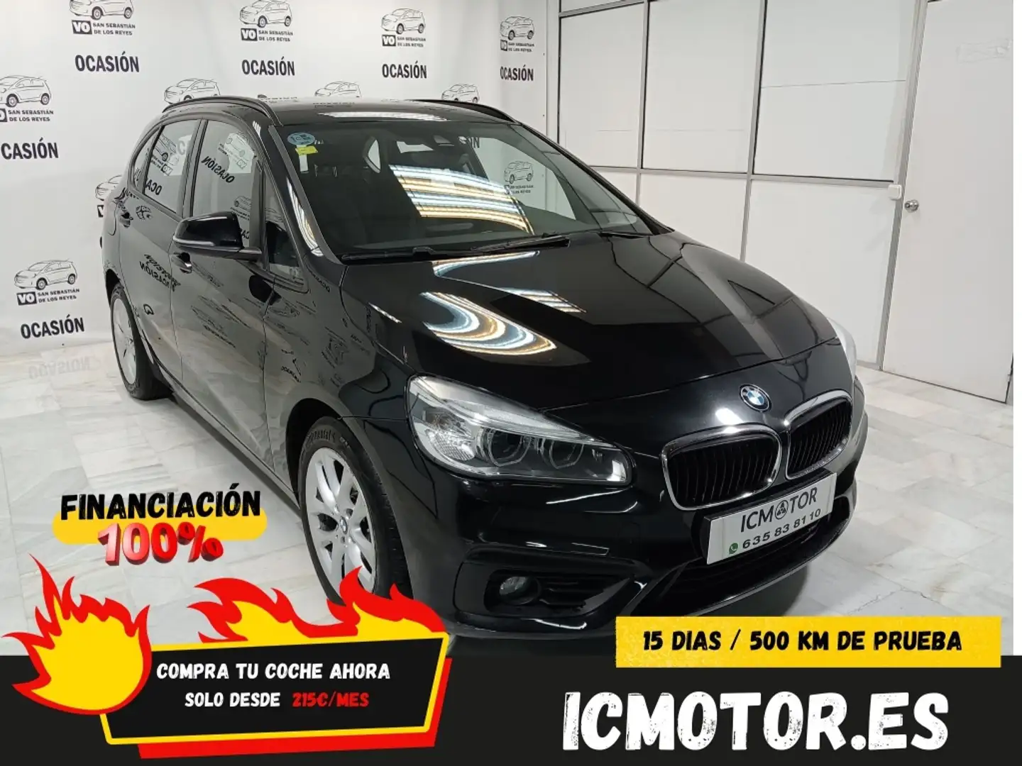 BMW 218 218dA Active Tourer Sport Noir - 1