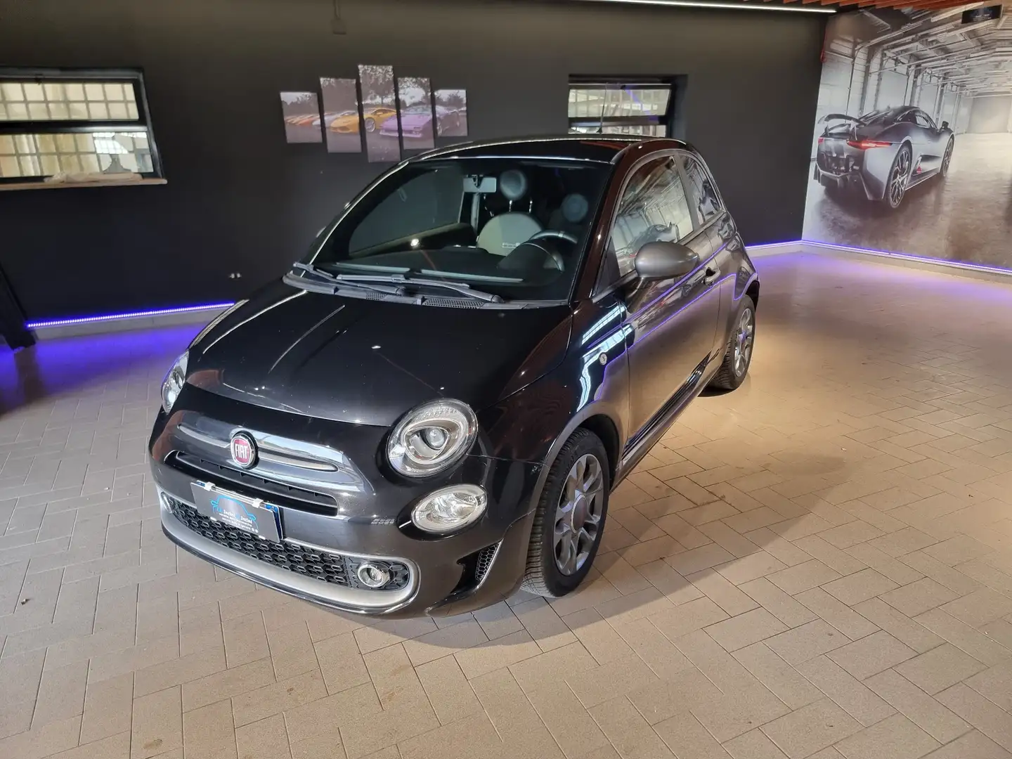 Fiat 500 1.3 mjt S 95cv Zwart - 1