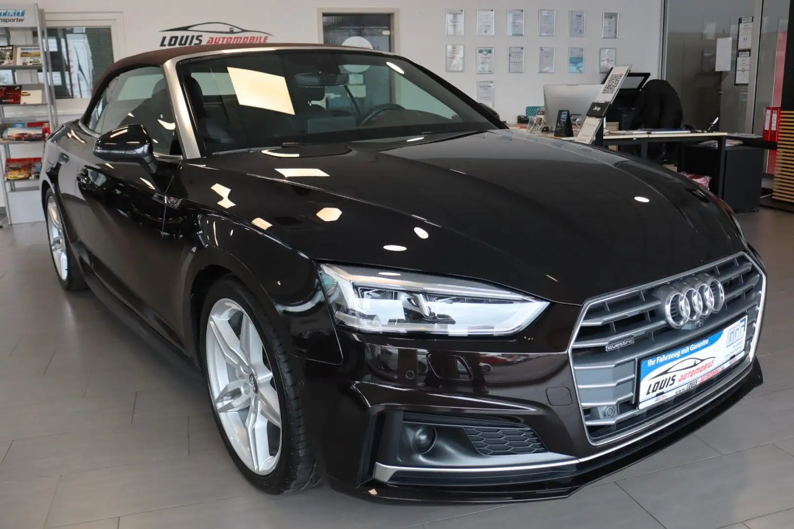 Audi A5 Cabriolet Quattro S-Line/360%/Leder/Standh. Brun - 2