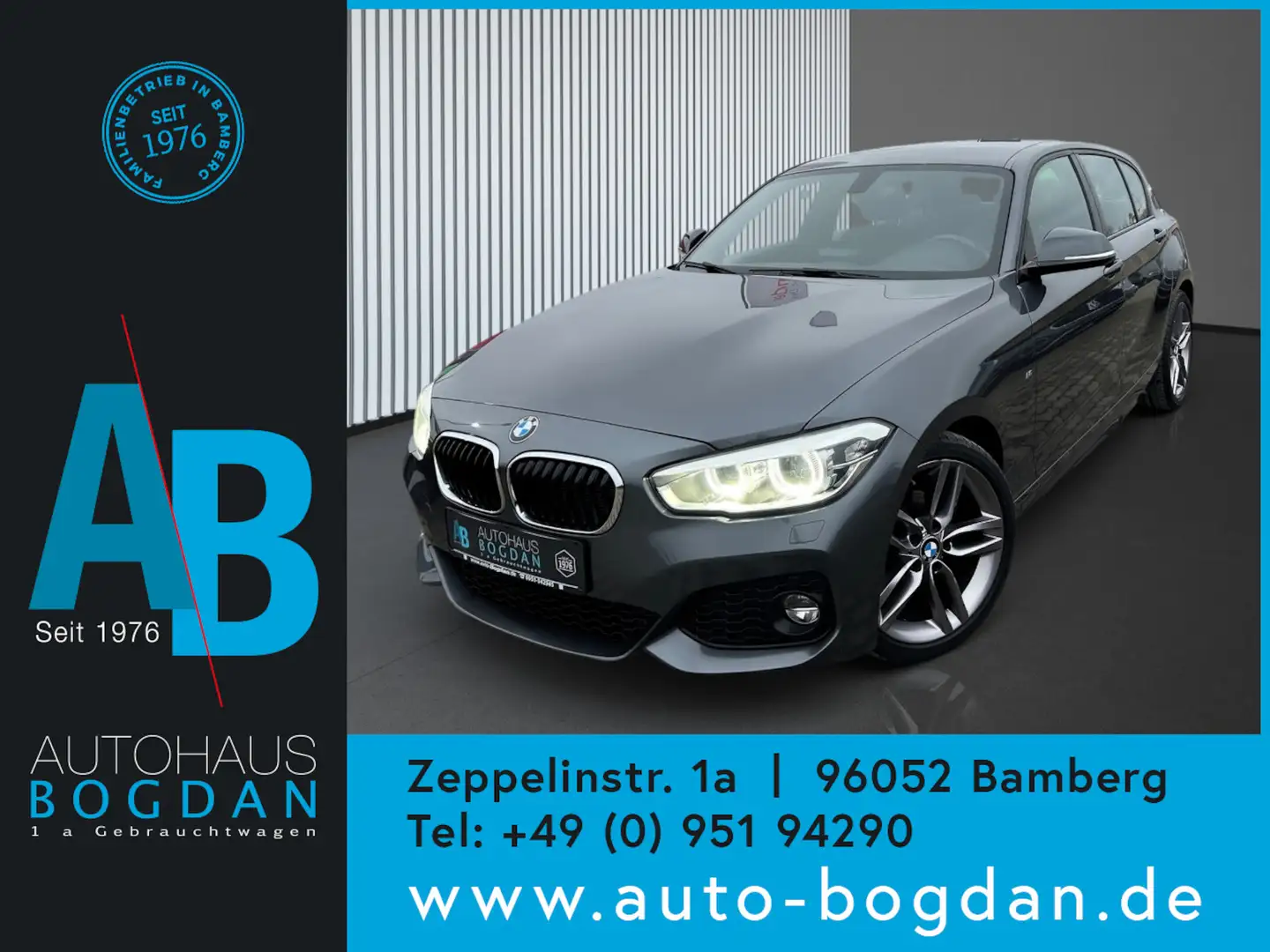 BMW 118 118i M Sport Automatik LED*Tempomat*PDC*SHZ Grau - 1