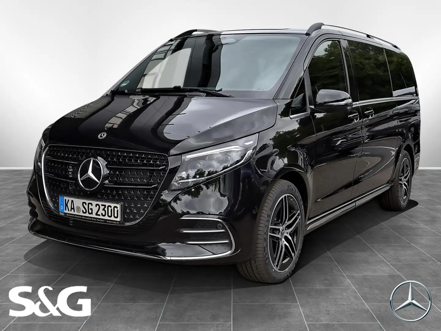 Mercedes-Benz V 300 d AVANTGARDE lang AMG EasyPack+AHK+MBUX Noir - 1