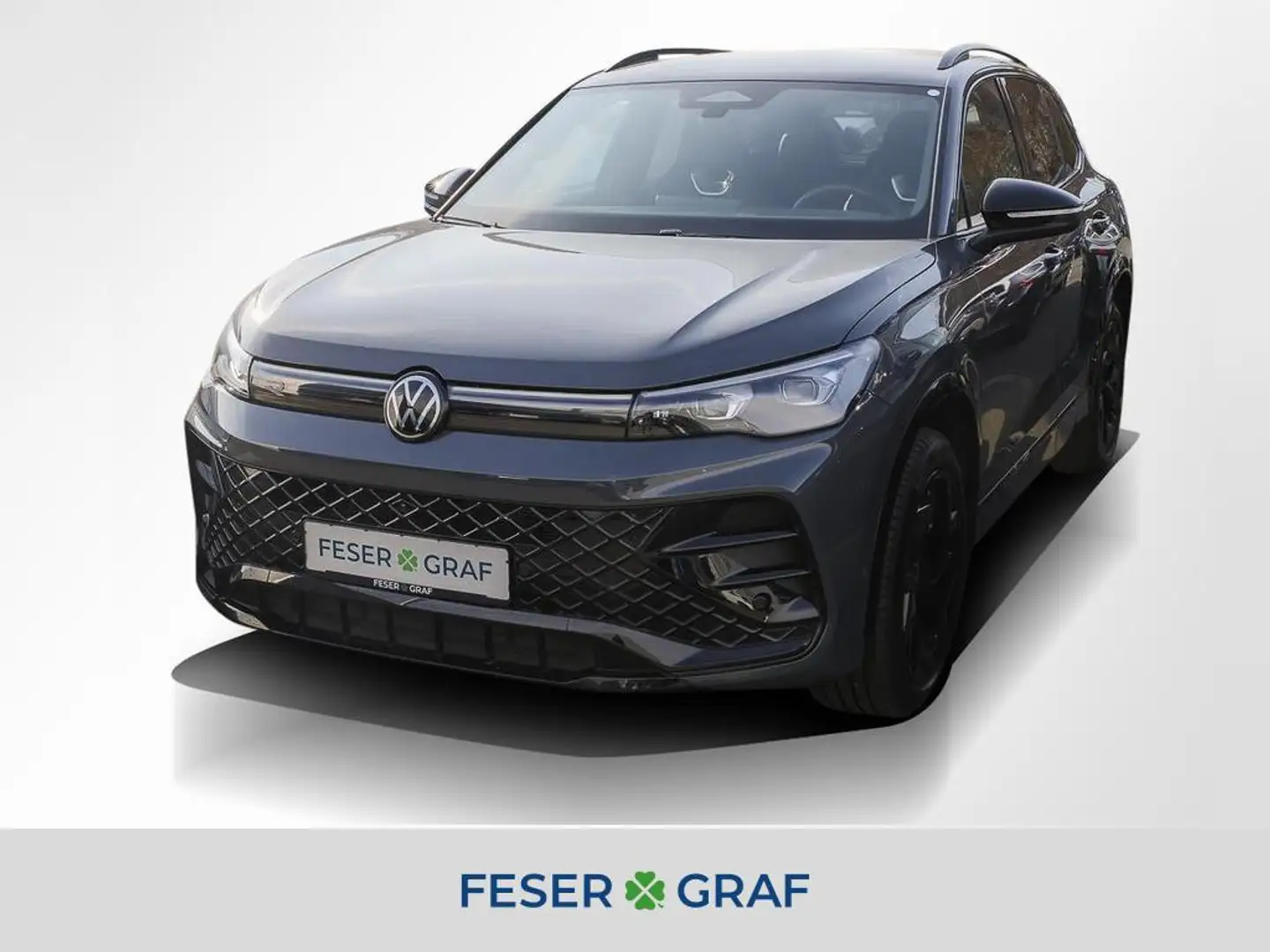 Volkswagen Tiguan R-Line BlackStyle 4M 2.0 TDI DSG Navi AHK HUD LED Grau - 1