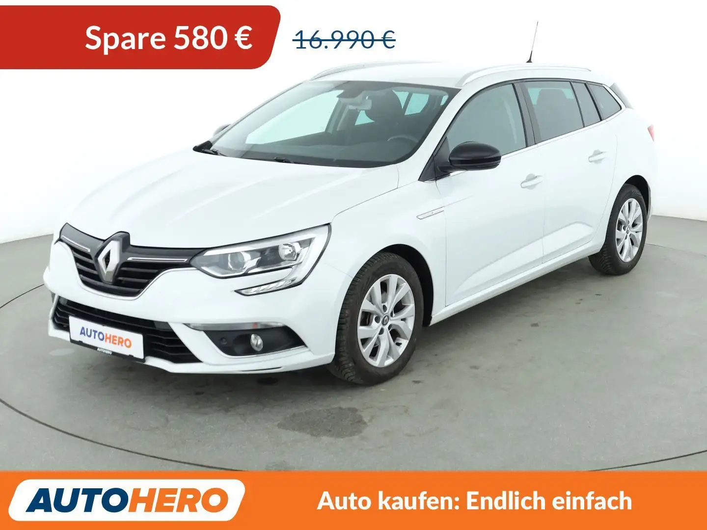 Renault Megane 1.3 TCe Limited Aut.*NAVI*CAM*SHZ* Weiß - 1