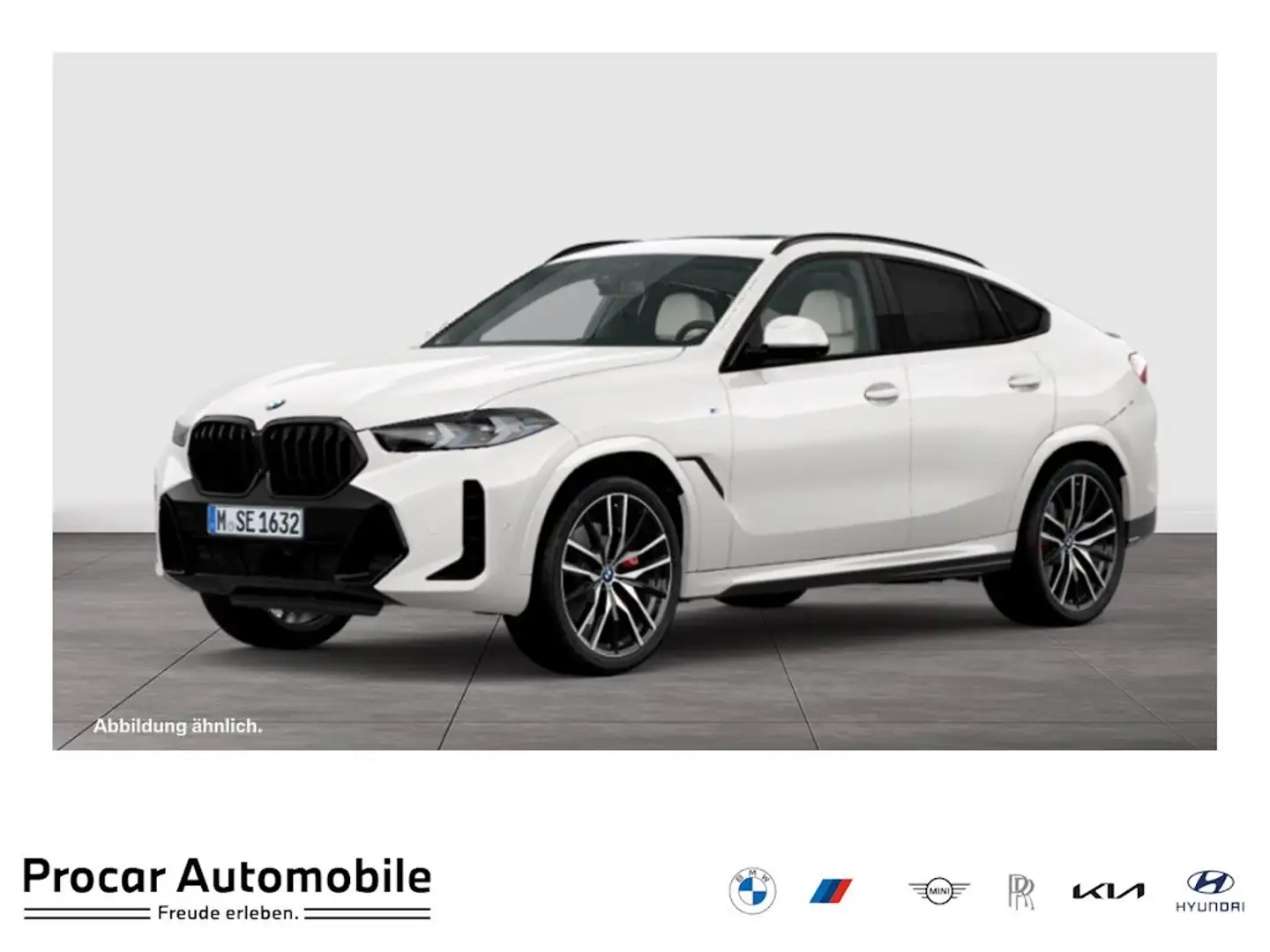 BMW X6 xDrive30d M Sport HUD PANO ACC RFK NAVI LED DAB Weiß - 1